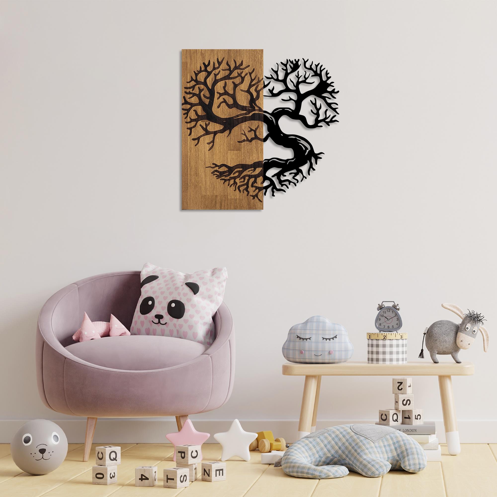 MA-363 Ahşap Metal Duvar Tablosu | ByLamp