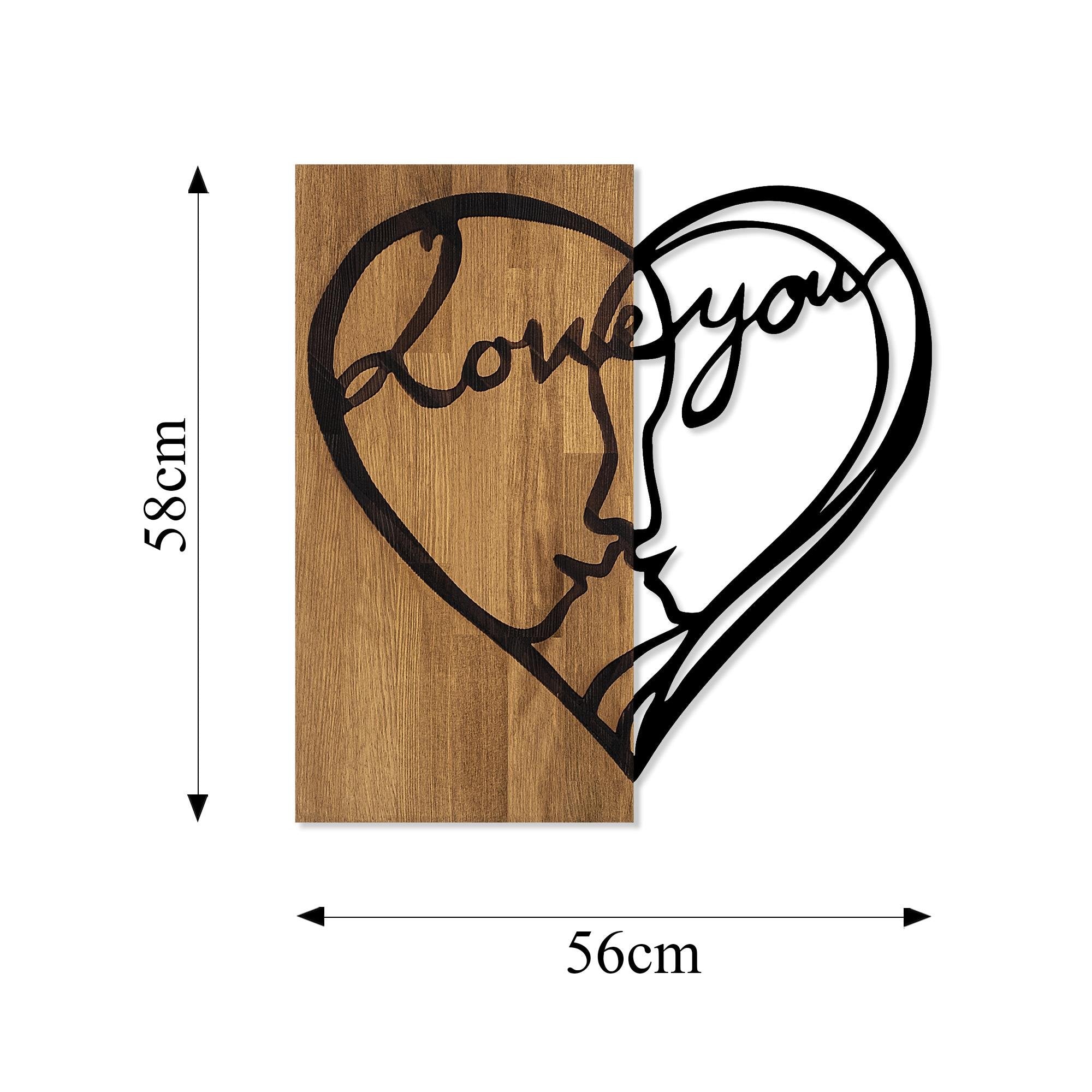 MA-364 Ahşap Metal Duvar Tablosu | ByLamp