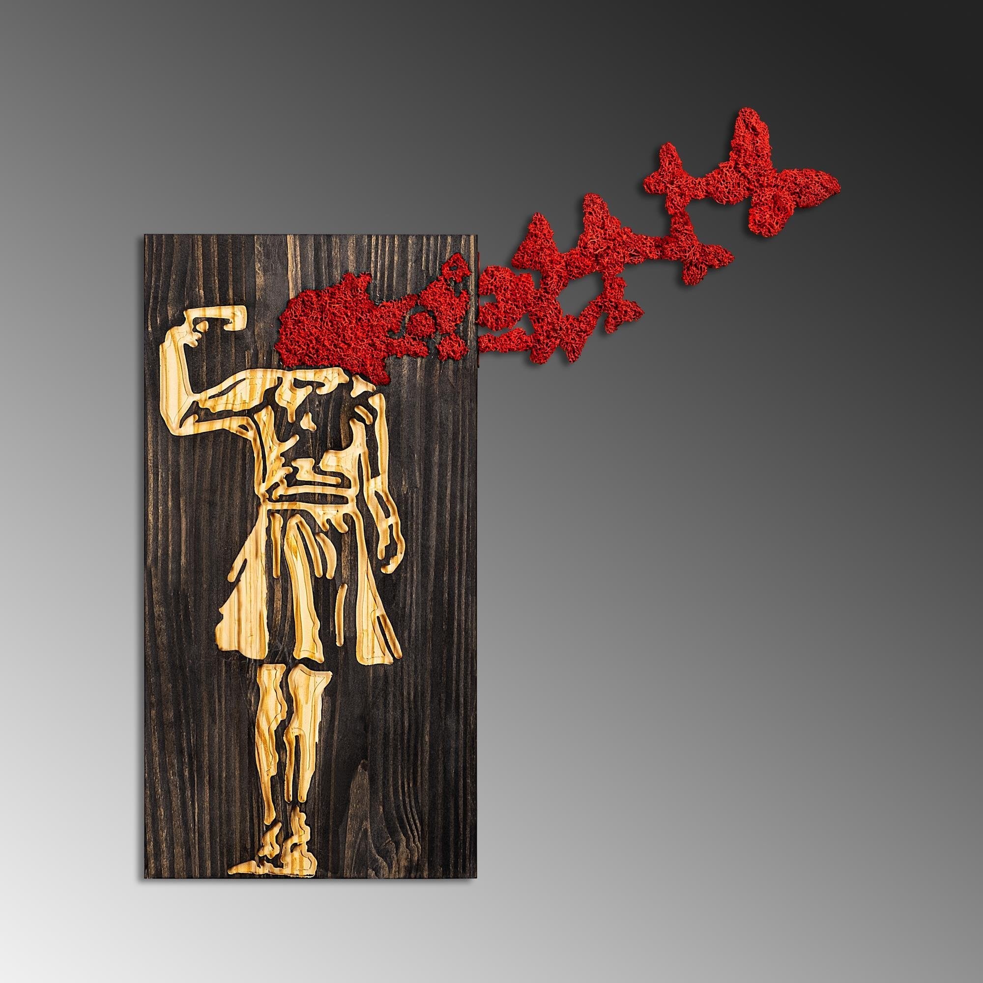 MA-367-A Dekoratif Yosun Duvar Tablosu | ByLamp