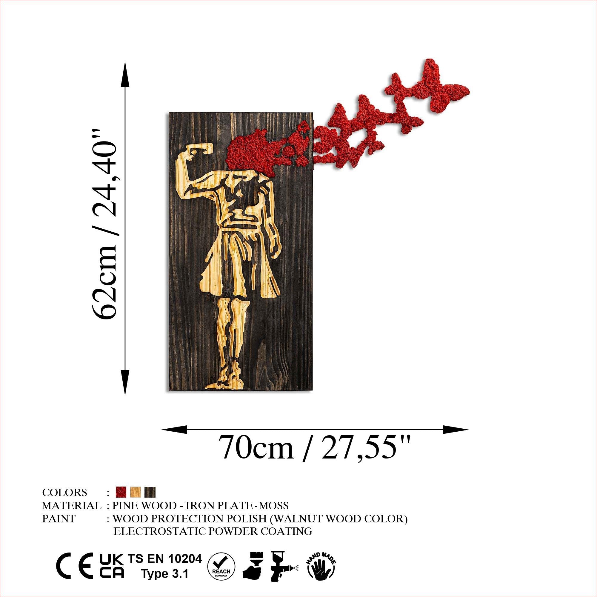 MA-367-A Dekoratif Yosun Duvar Tablosu | ByLamp