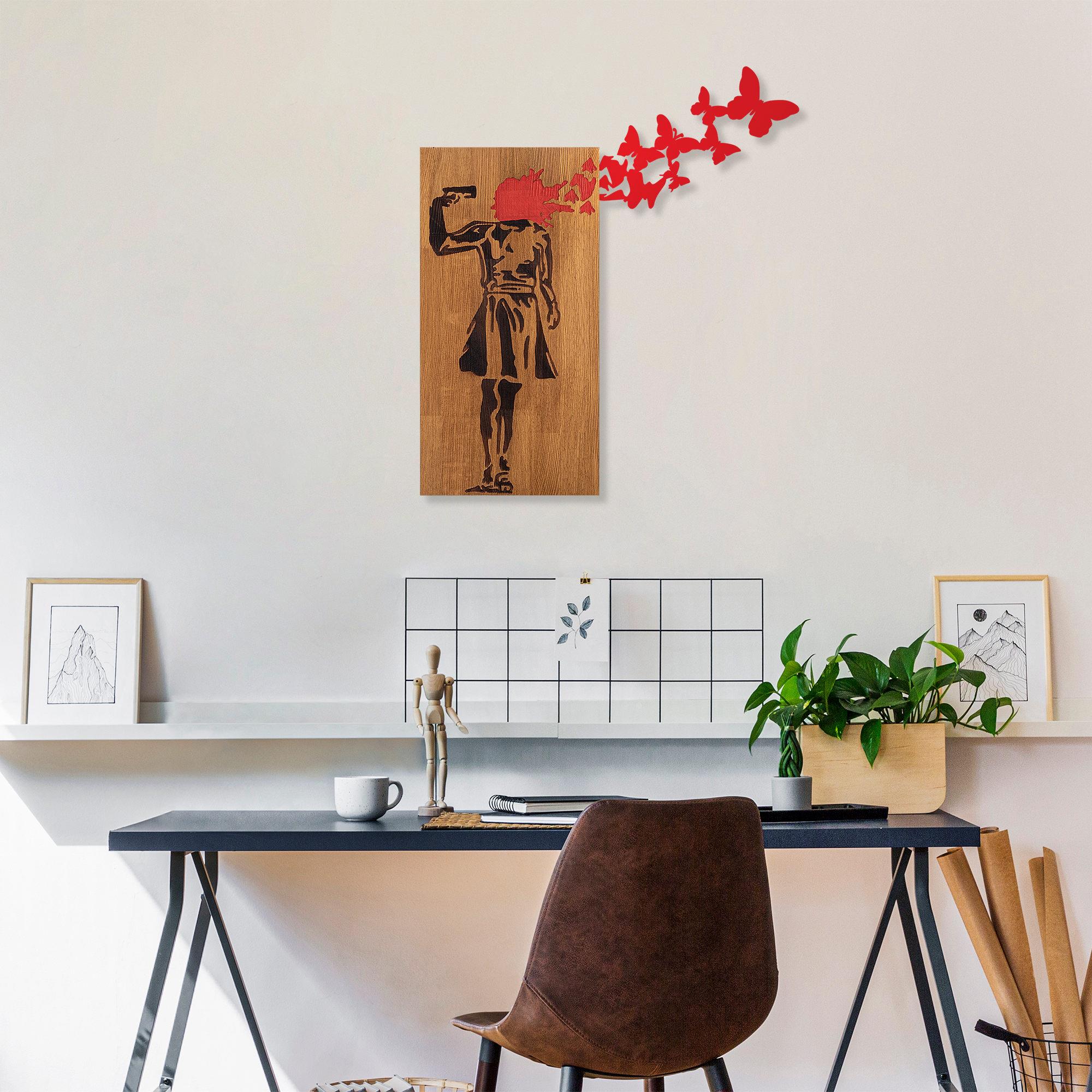 MA-367 Ahşap Metal Duvar Tablosu | ByLamp