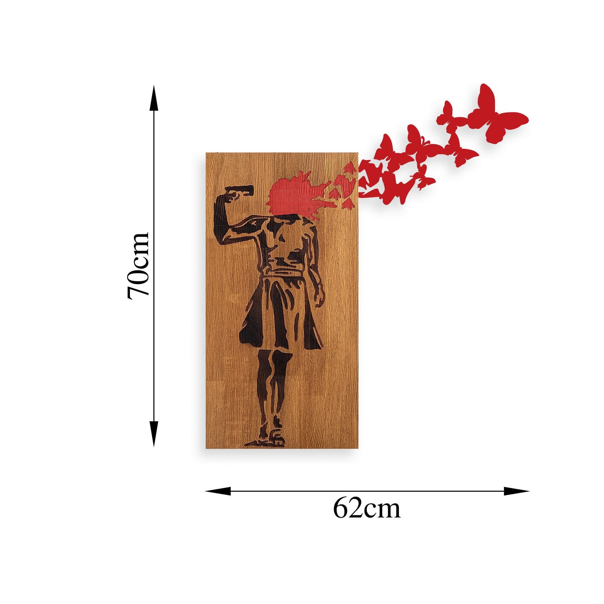 MA-367 Ahşap Metal Duvar Tablosu | ByLamp