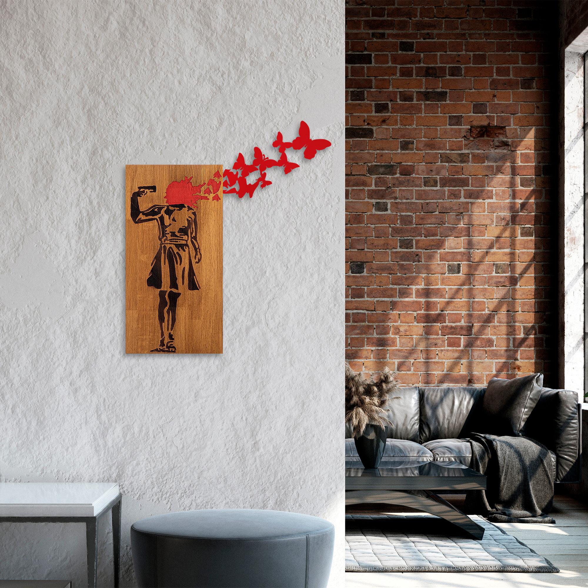 MA-367 Ahşap Metal Duvar Tablosu | ByLamp