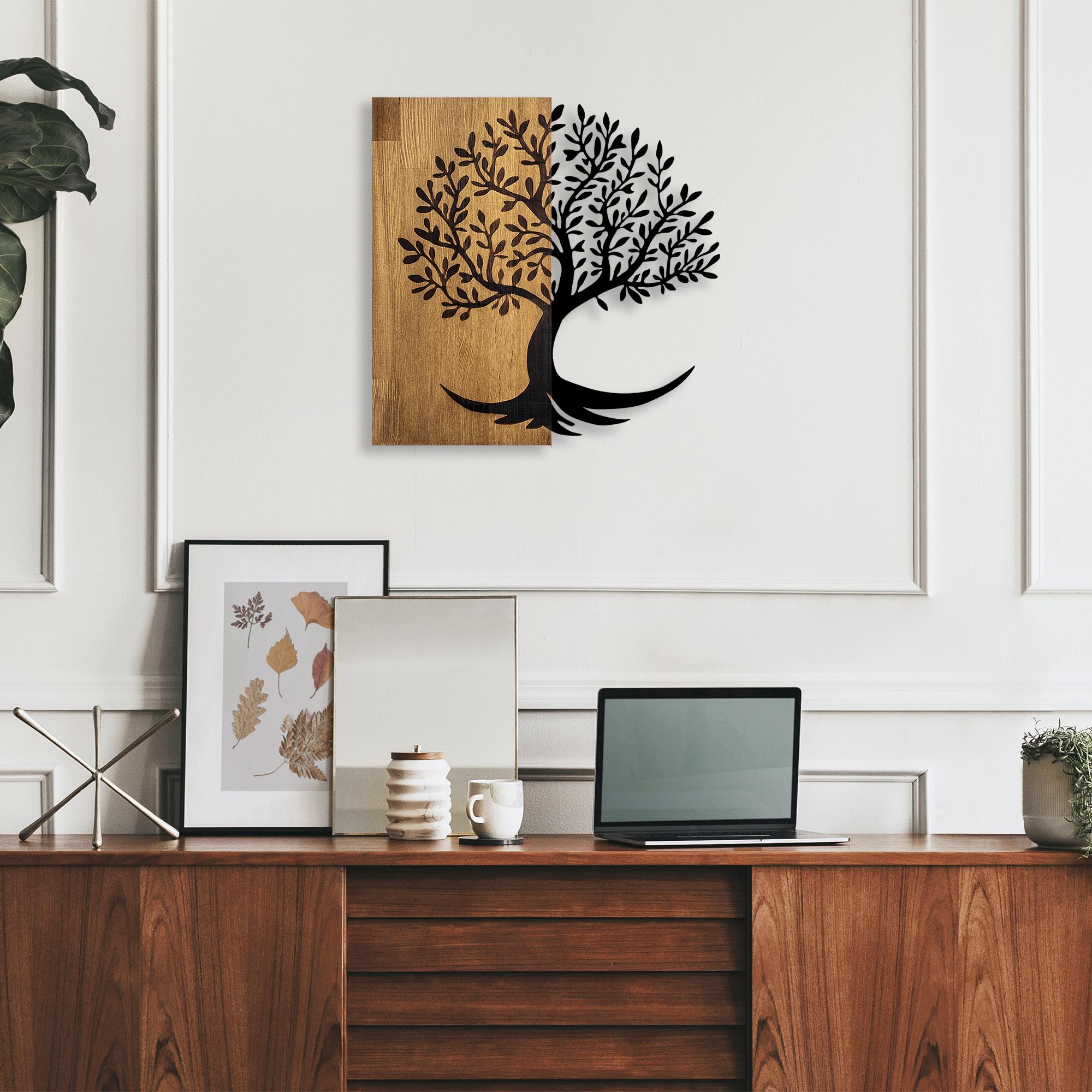 MA-373 Ahşap Metal Duvar Tablosu | ByLamp