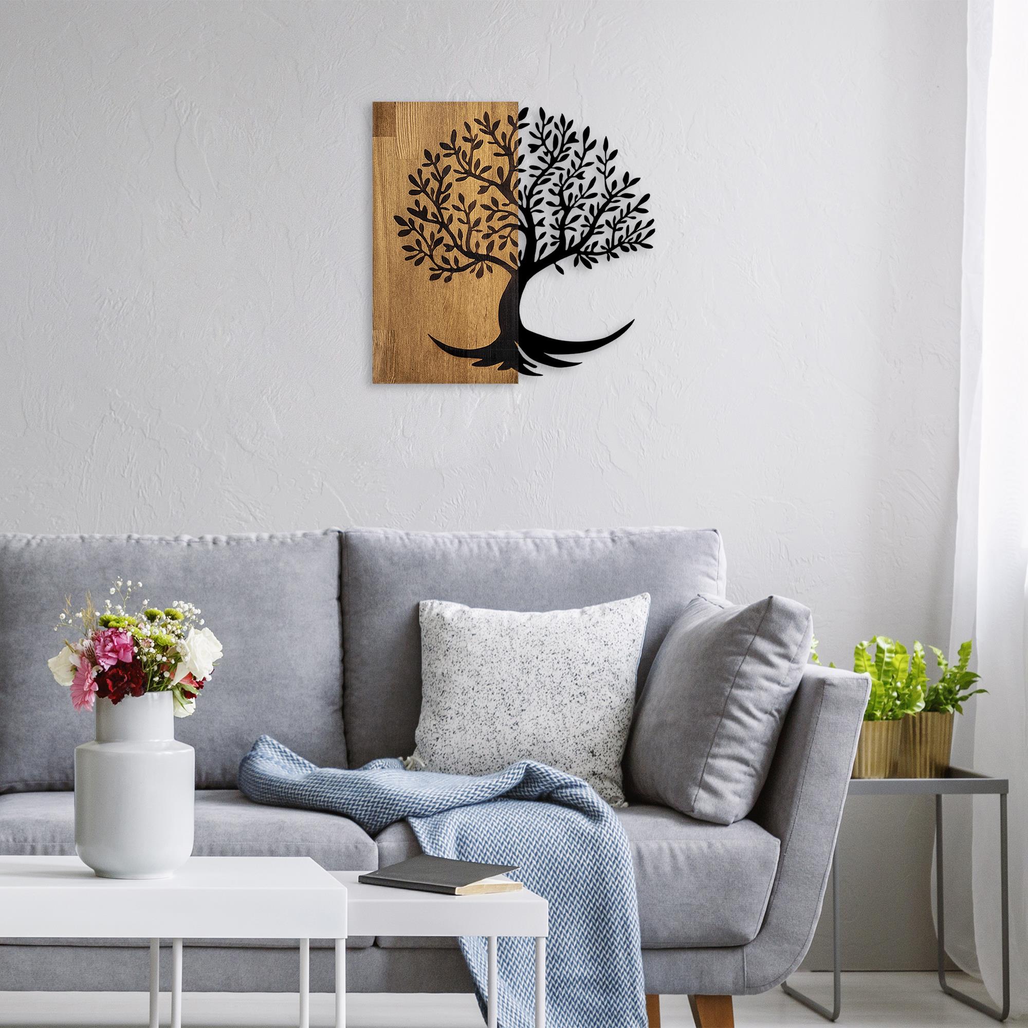 MA-373 Ahşap Metal Duvar Tablosu | ByLamp