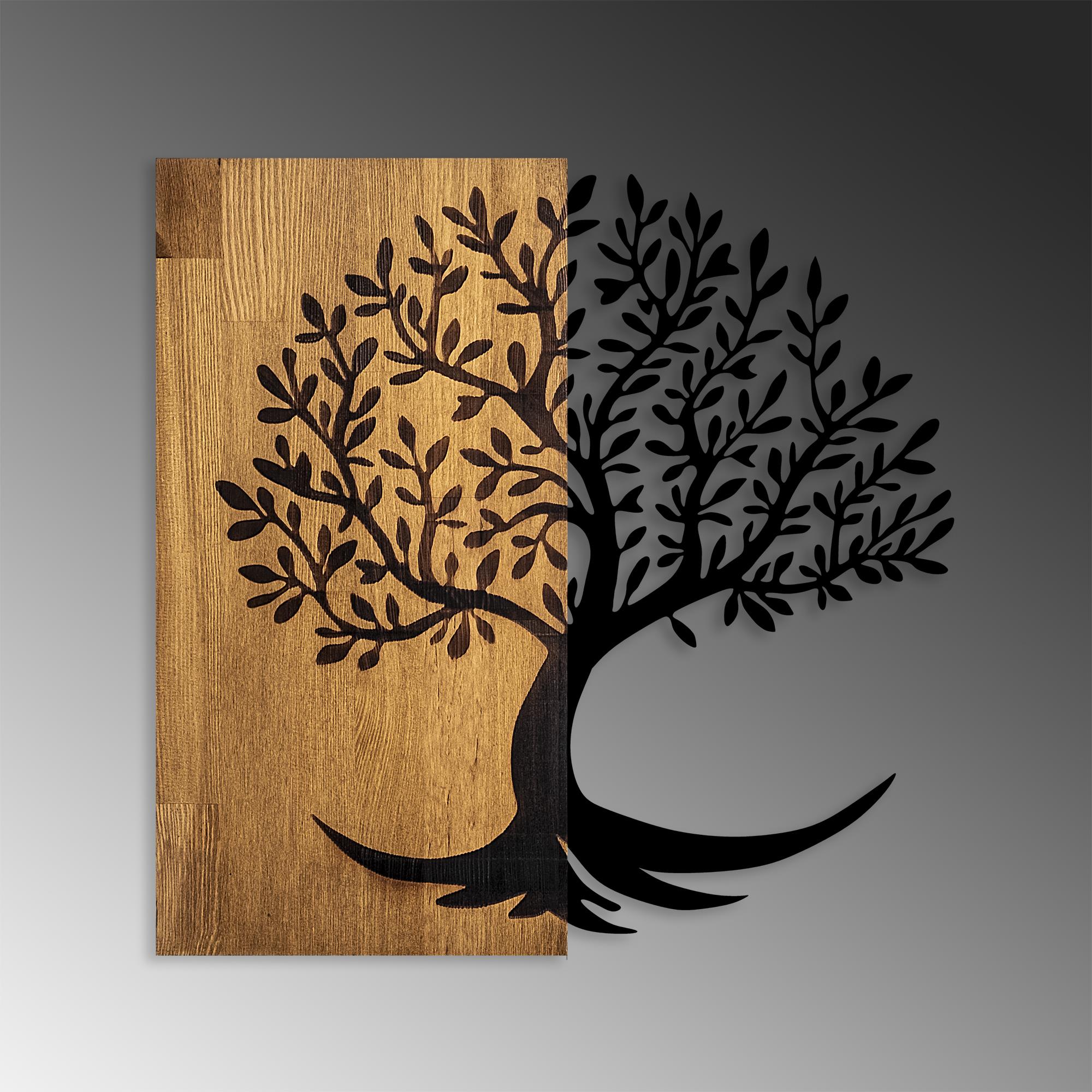 MA-373 Ahşap Metal Duvar Tablosu | ByLamp