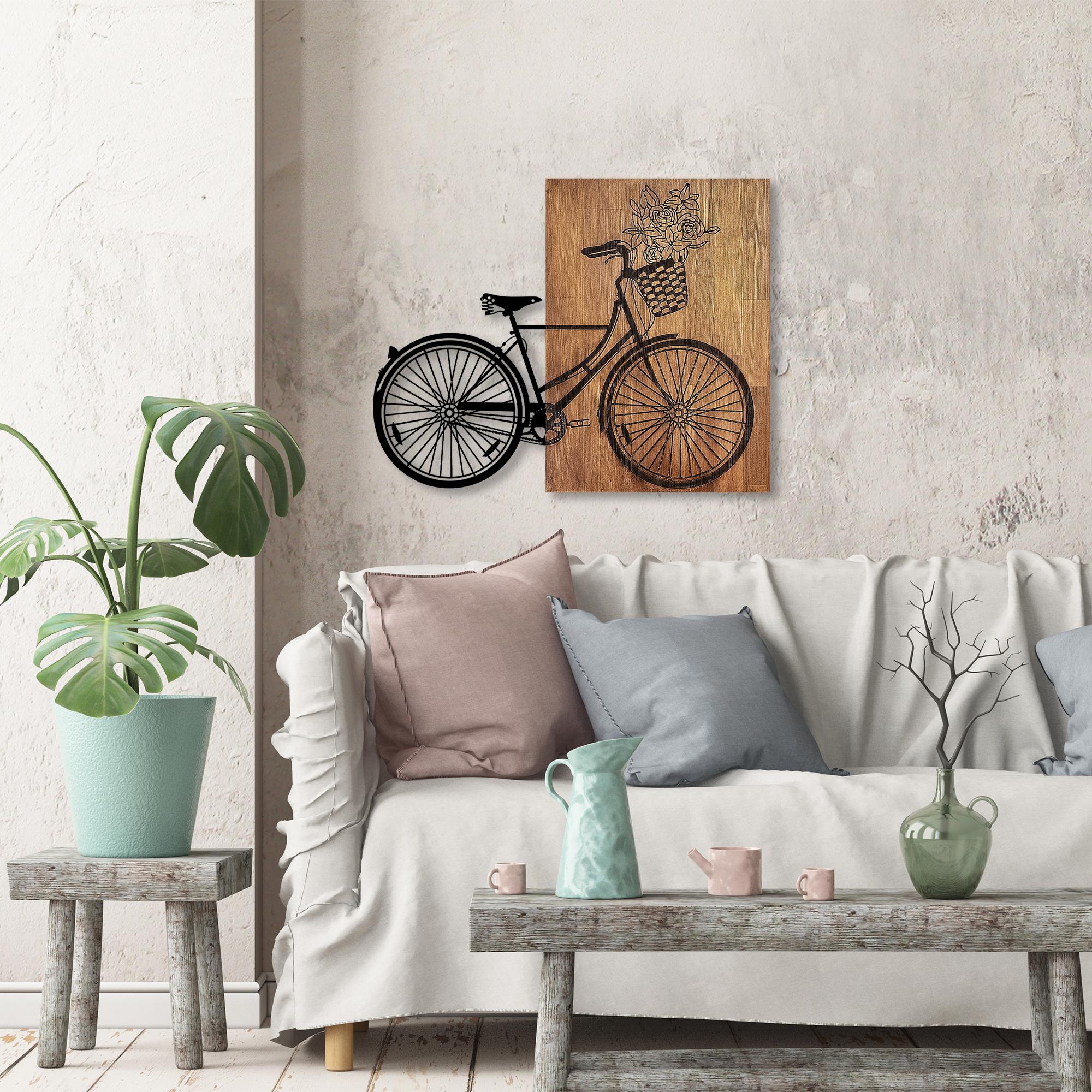 MA-376 Ahşap Metal Duvar Tablosu | ByLamp