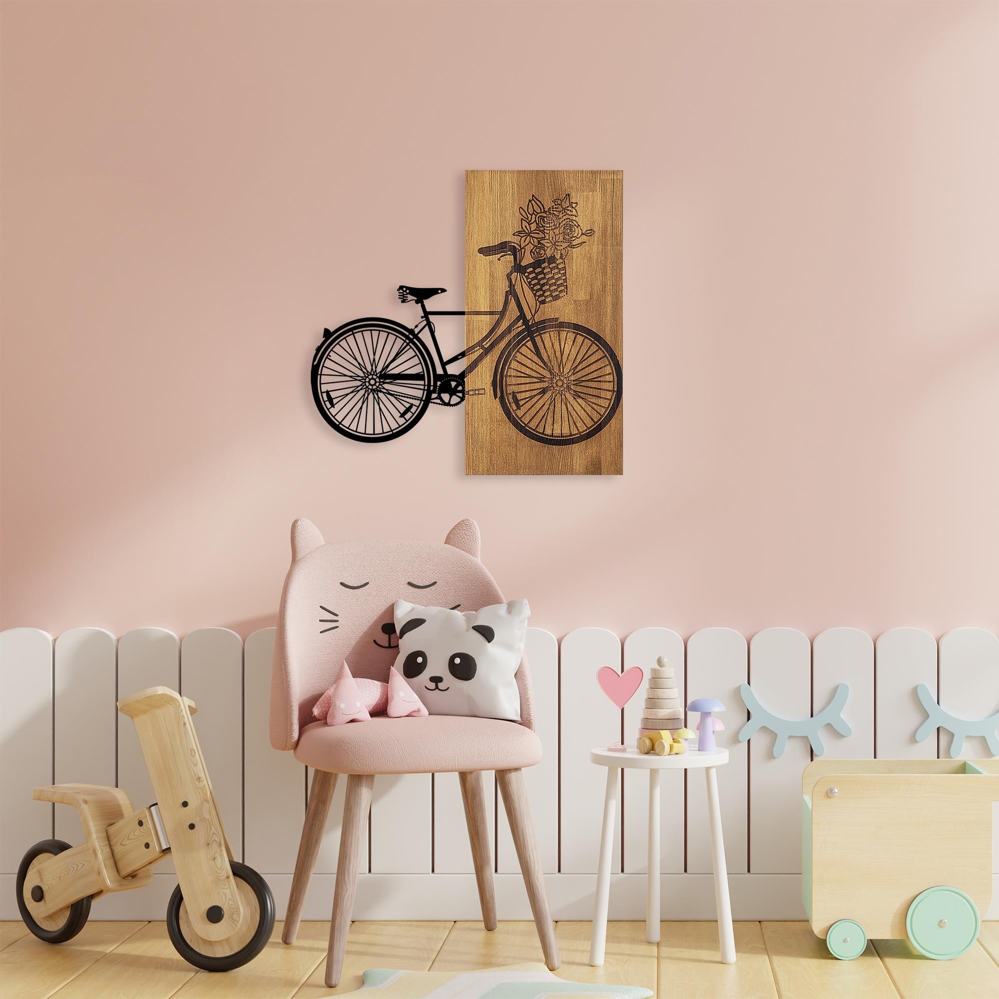 MA-377 Ahşap Metal Duvar Tablosu | ByLamp