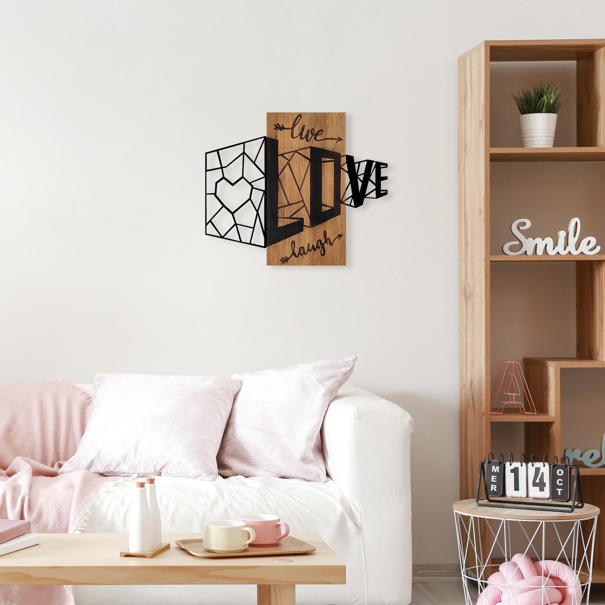 MA-380 Ahşap Metal Duvar Tablosu | ByLamp