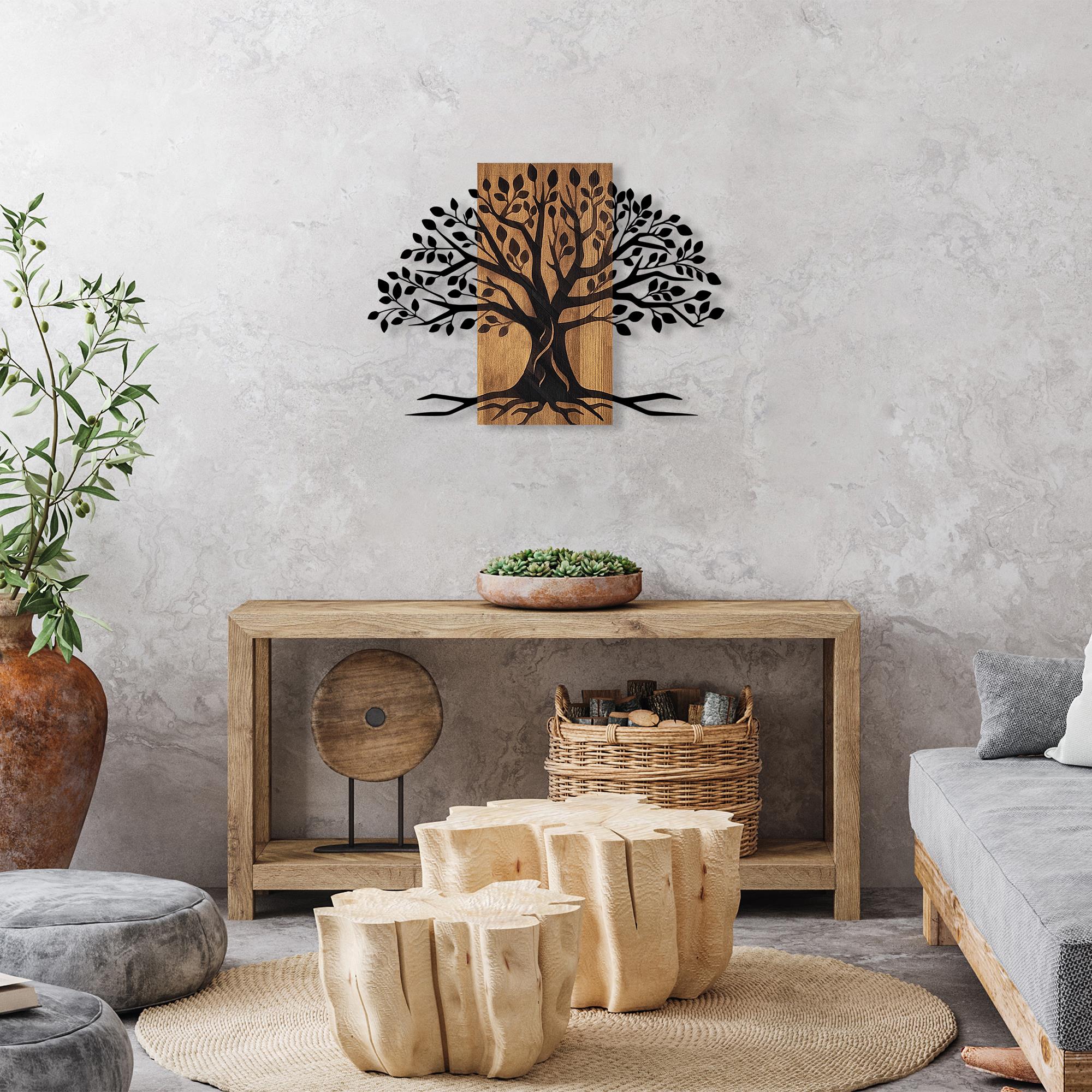 MA-382 Ahşap Metal Duvar Tablosu | ByLamp