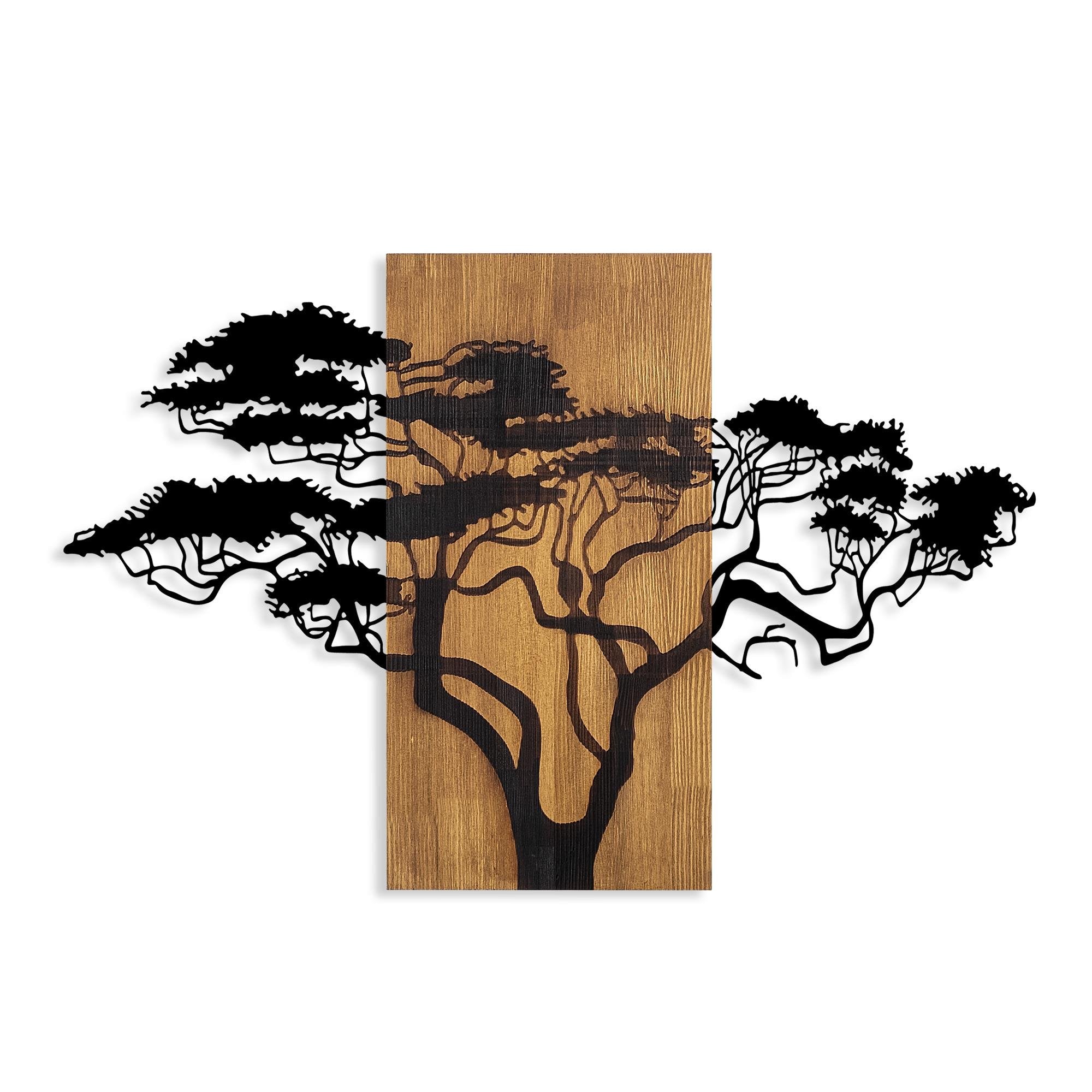 MA-387 Ahşap Metal Duvar Tablosu | ByLamp