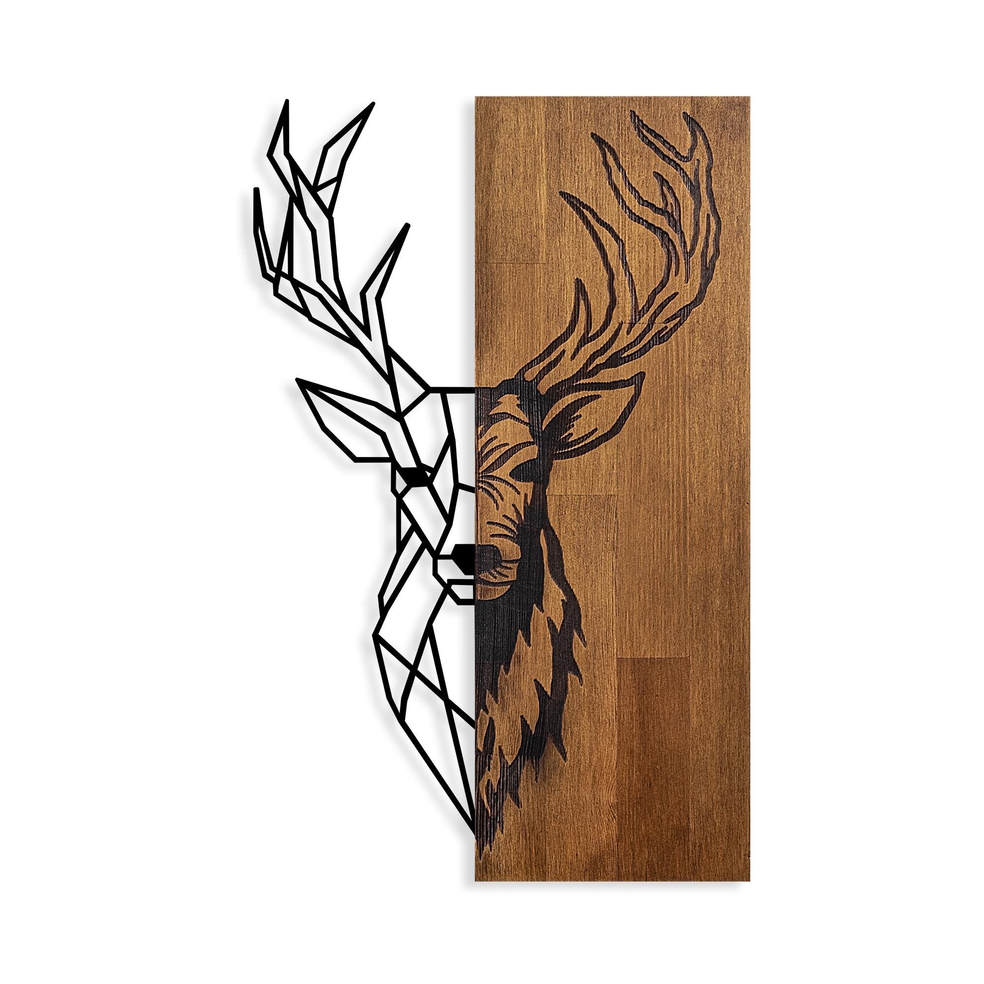 MA-393 Ahşap Metal Duvar Tablosu | ByLamp