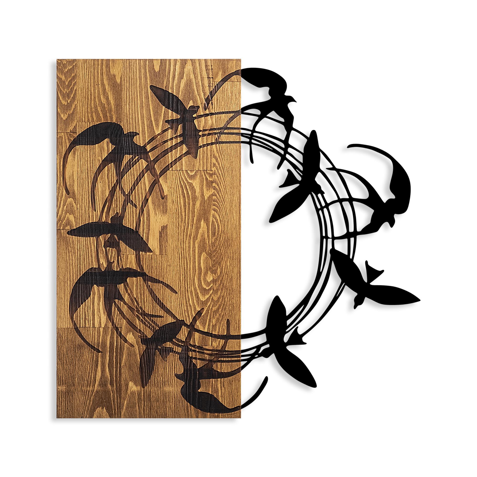 MA-394 Ahşap Metal Duvar Tablosu | ByLamp