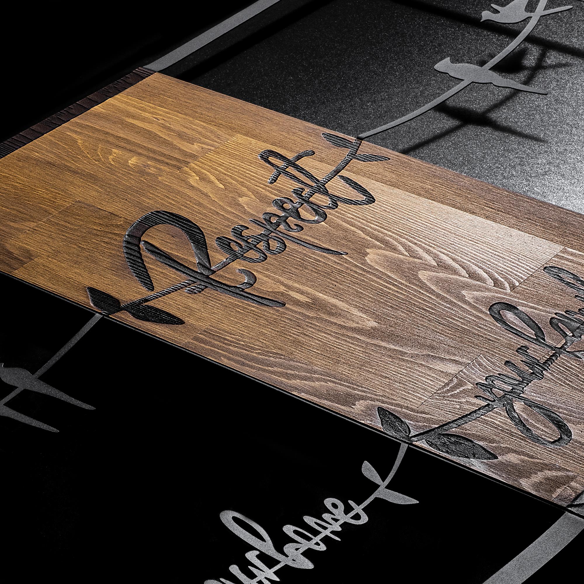 MA-399 Ahşap Metal Duvar Tablosu | ByLamp