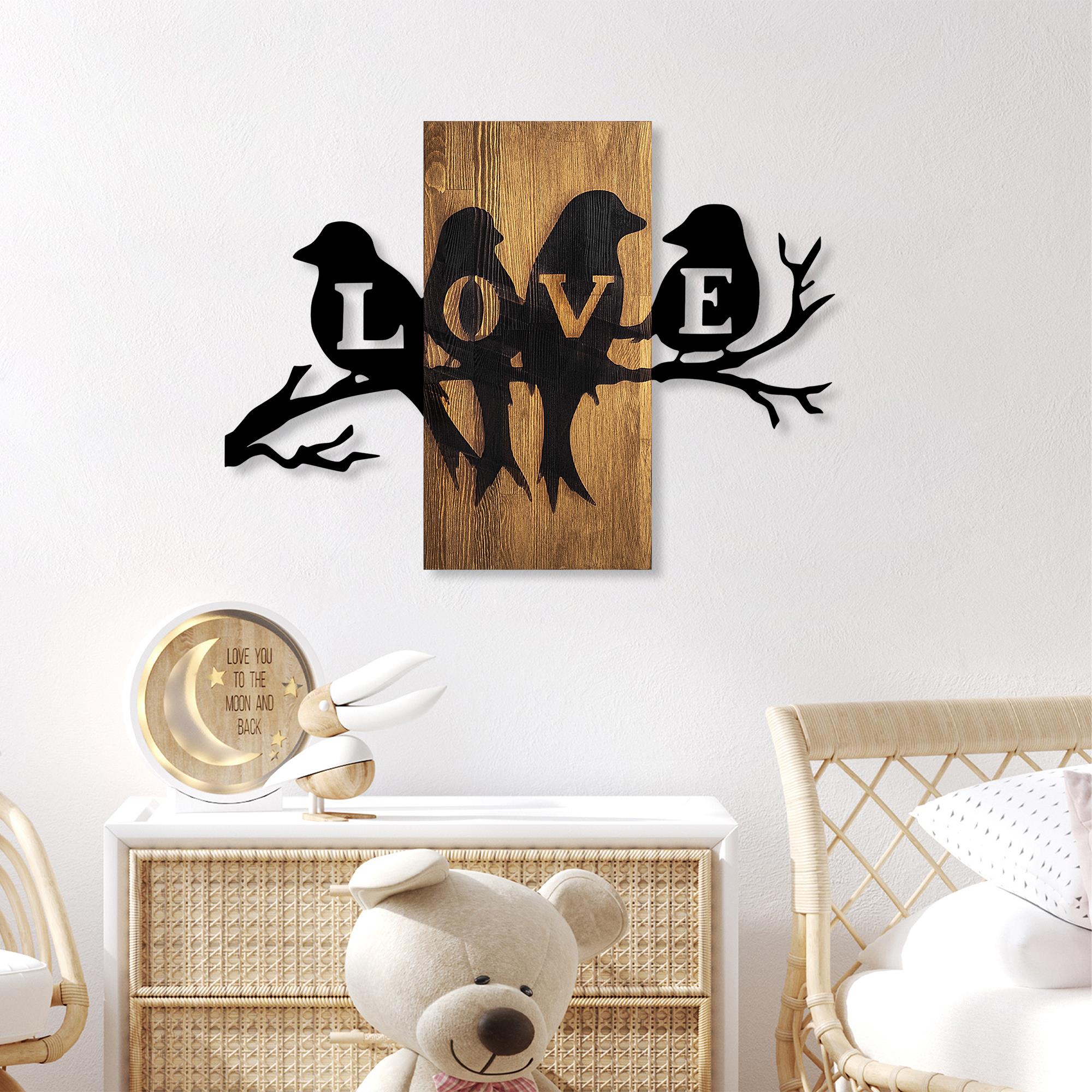 MA-408 Ahşap Metal Duvar Tablosu | ByLamp