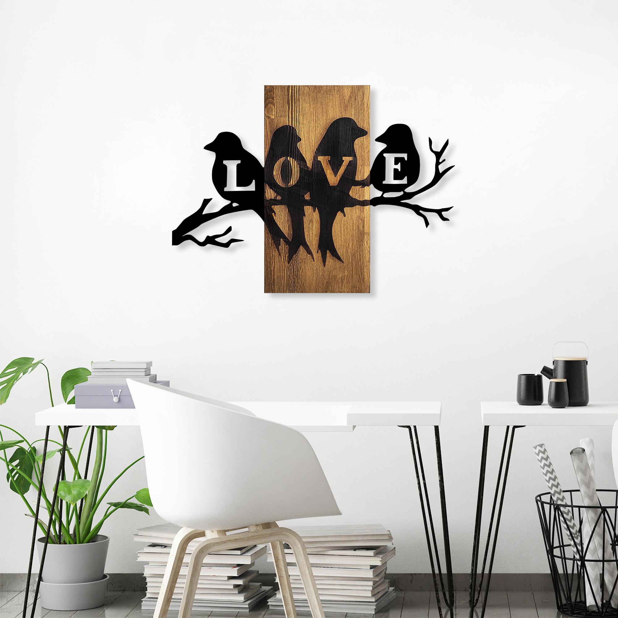 MA-408 Ahşap Metal Duvar Tablosu | ByLamp