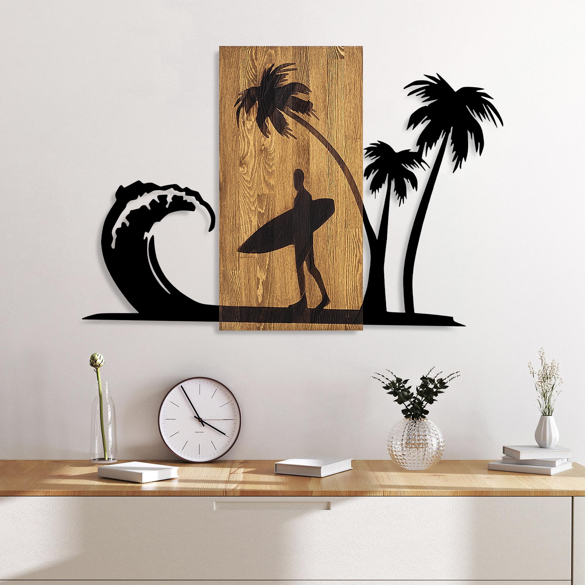 MA-413 Ahşap Metal Duvar Tablosu | ByLamp