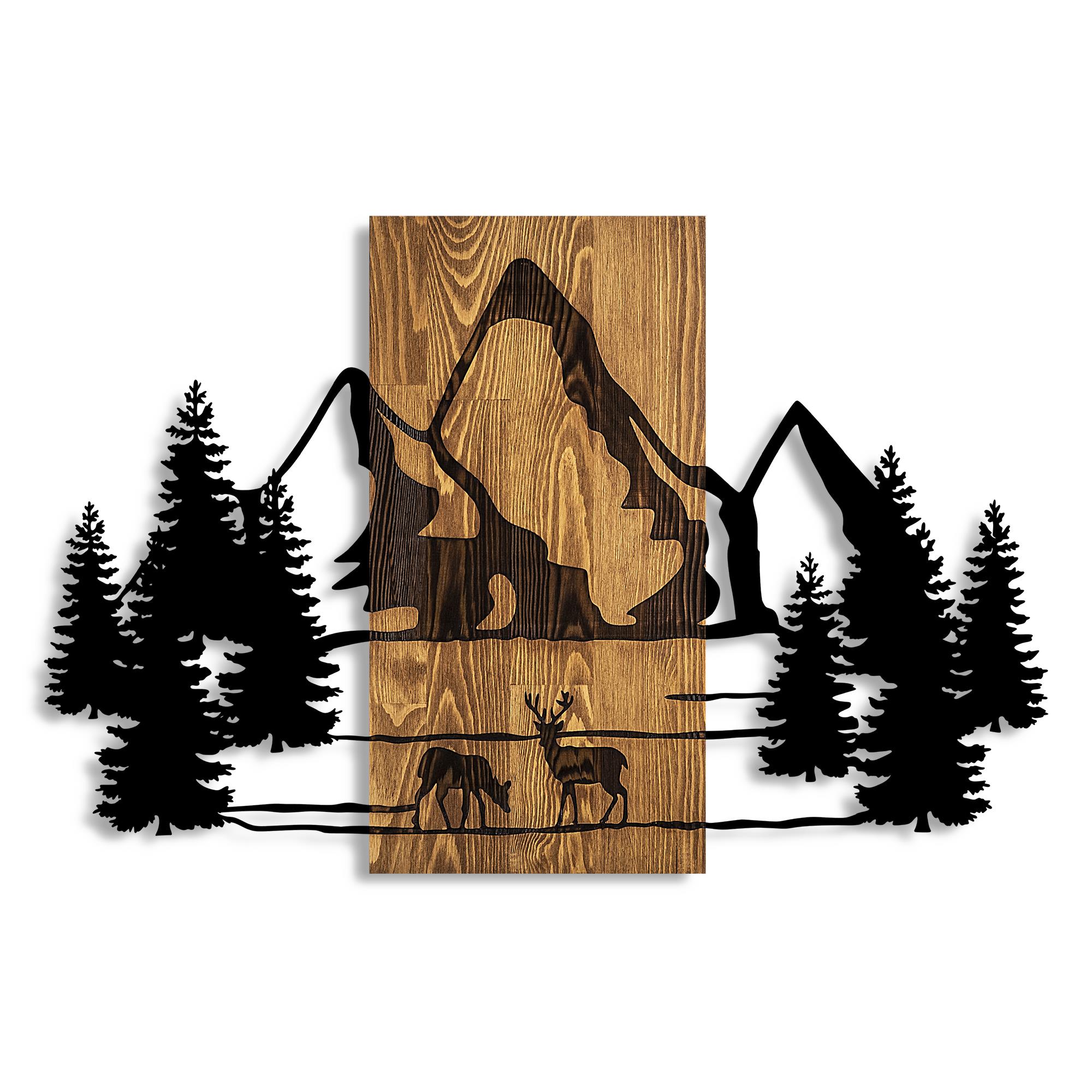 MA-414 Ahşap Metal Duvar Tablosu | ByLamp