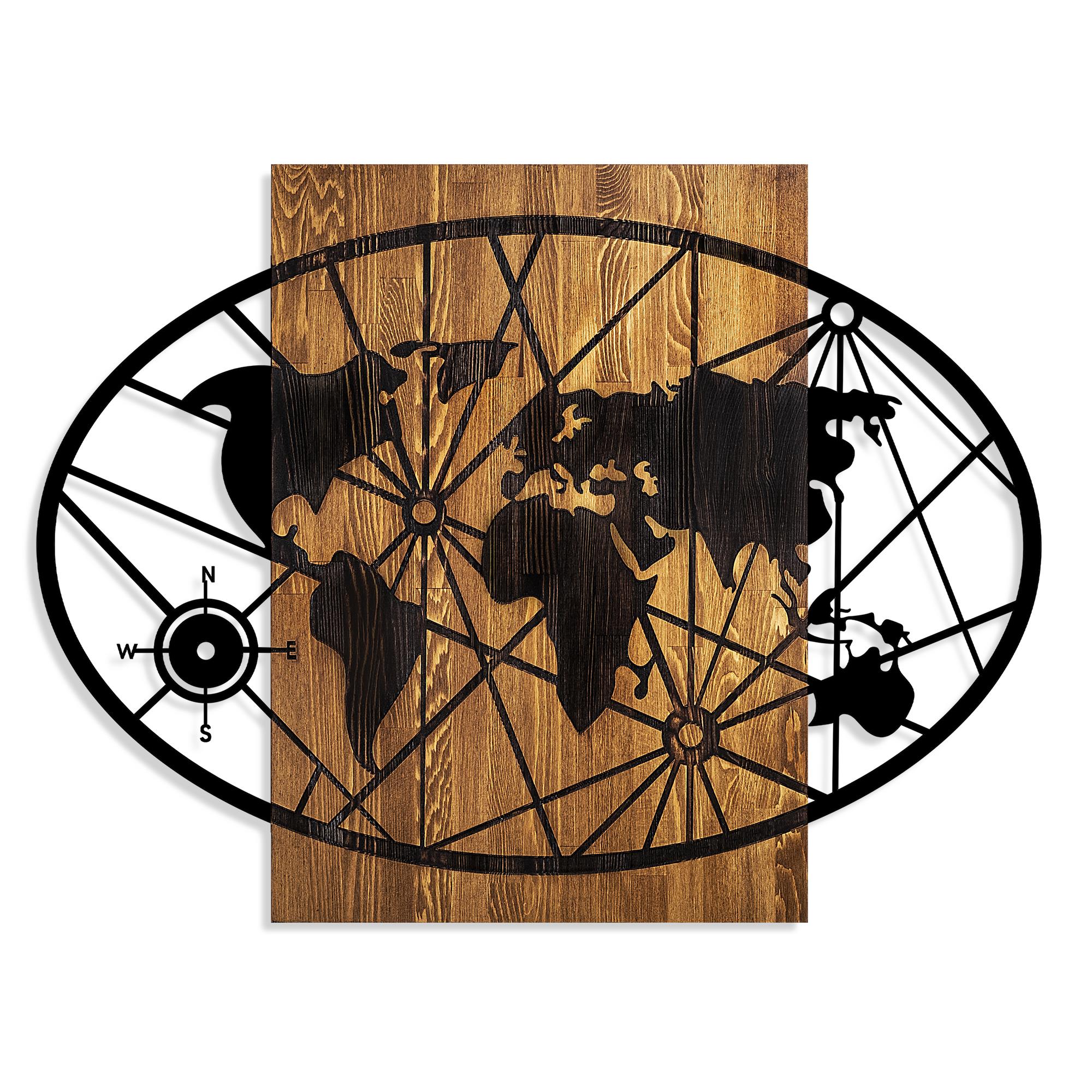 MA-419 Ahşap Metal Duvar Tablosu | ByLamp