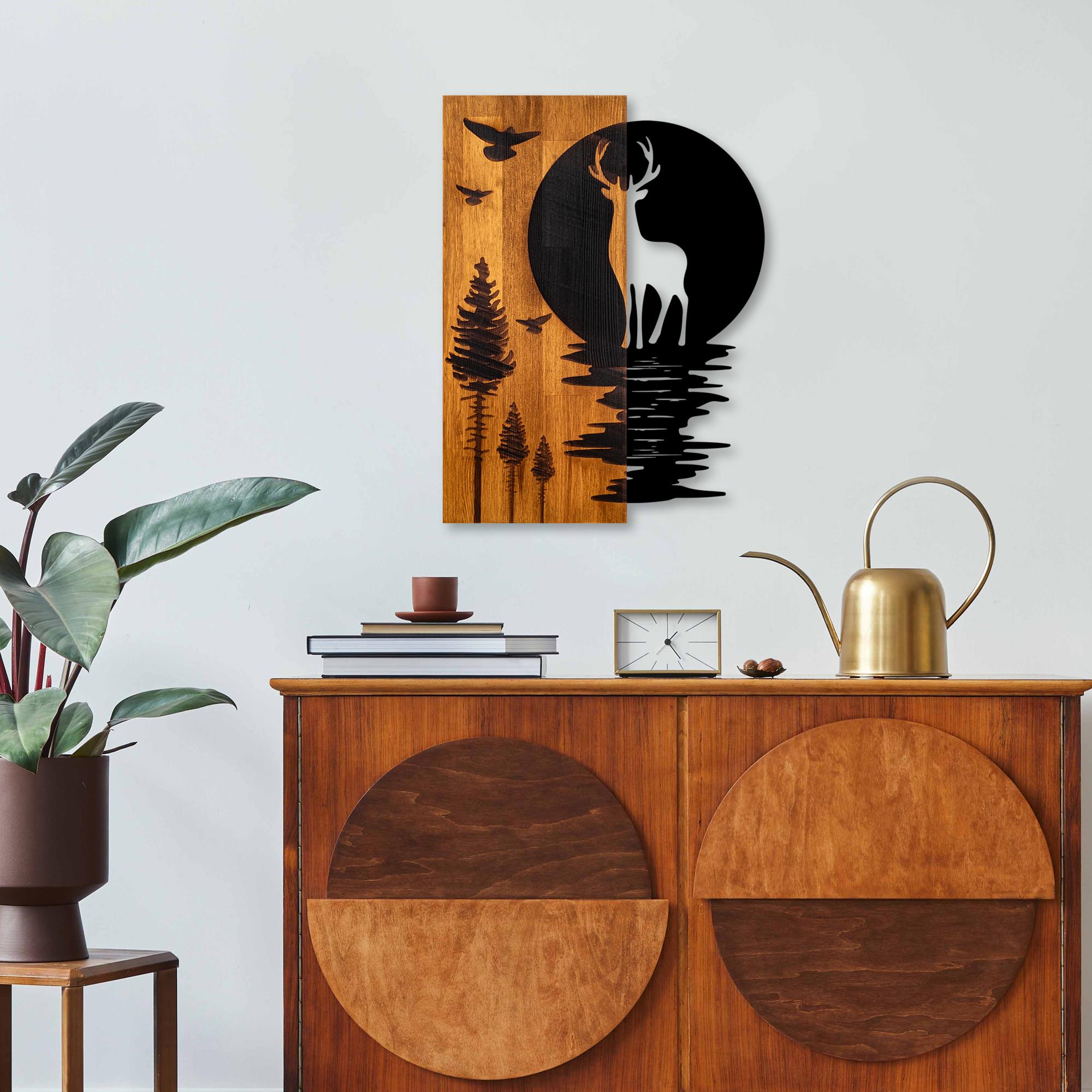 MA-428 Ahşap Metal Duvar Tablosu | ByLamp