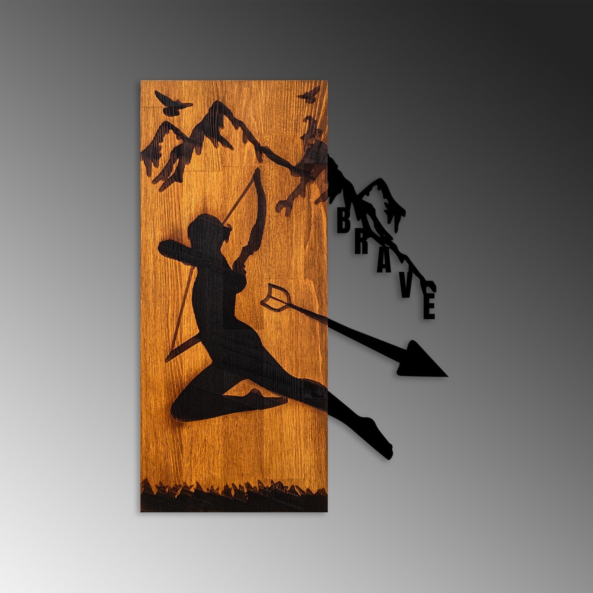 MA-430 Ahşap Metal Duvar Tablosu | ByLamp