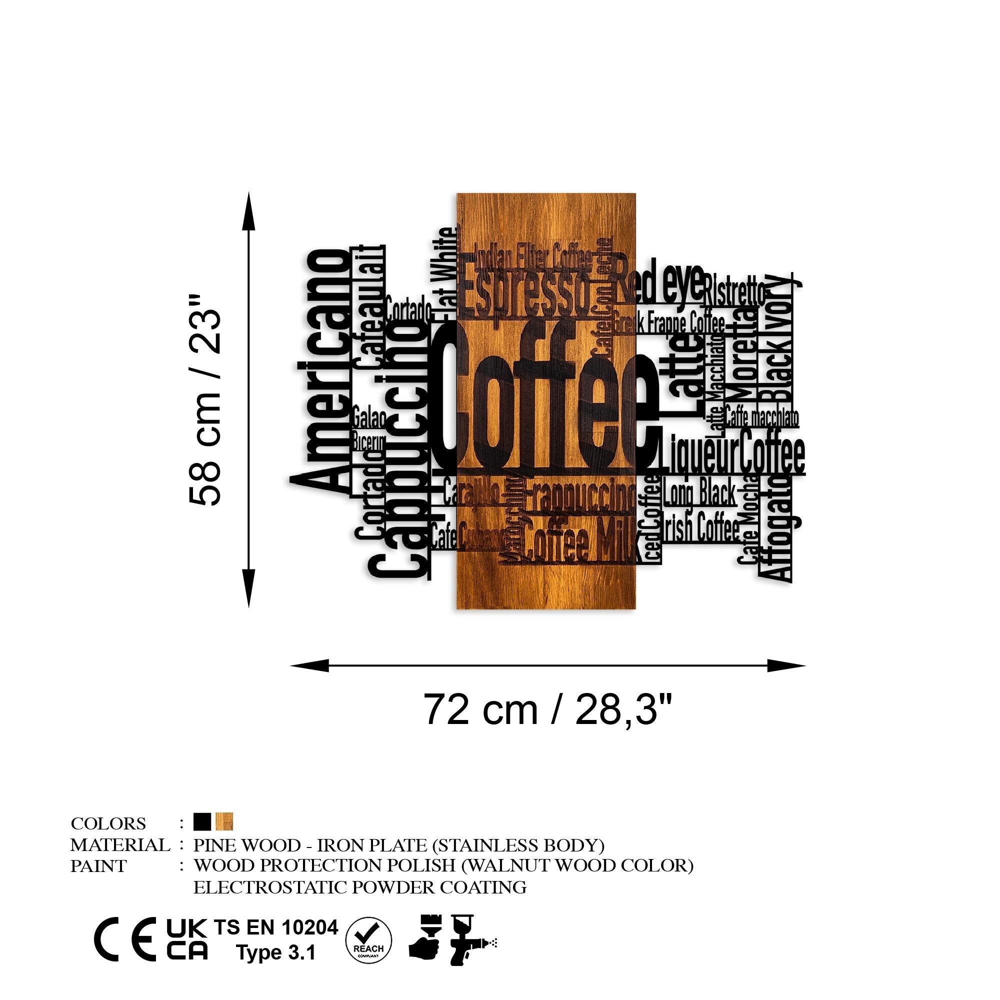 MA-431 Ahşap Metal Duvar Tablosu | ByLamp