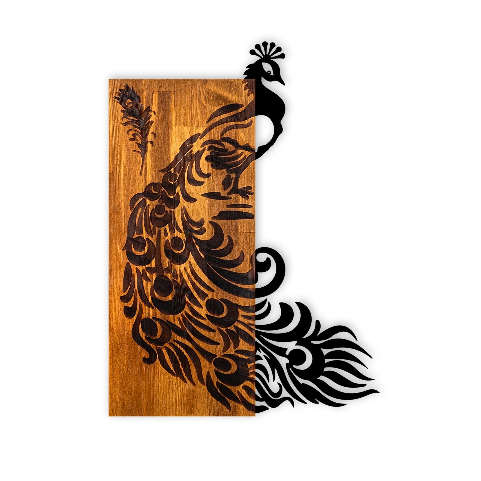 MA-432 Ahşap Metal Duvar Tablosu | ByLamp