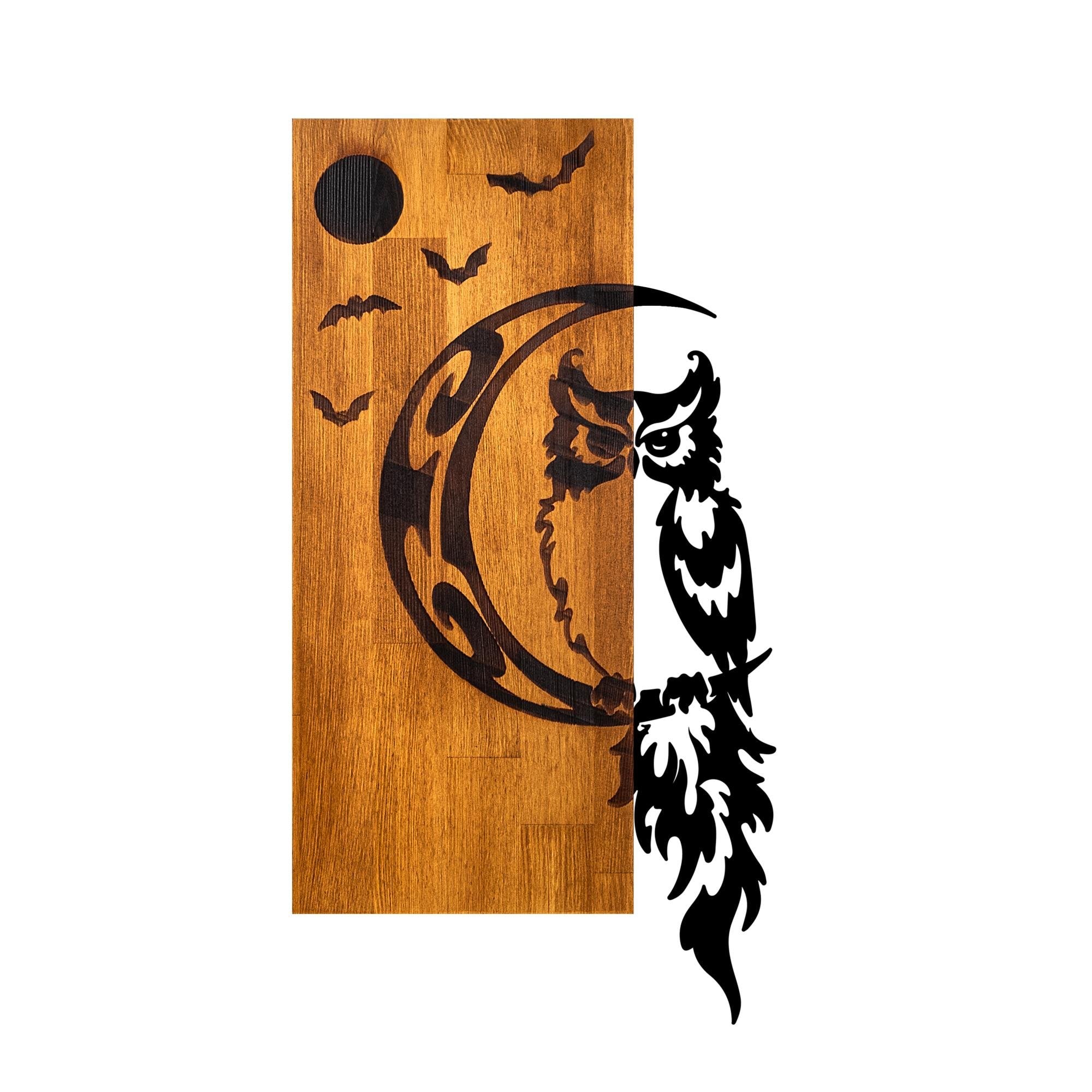 MA-435 Ahşap Metal Duvar Tablosu | ByLamp