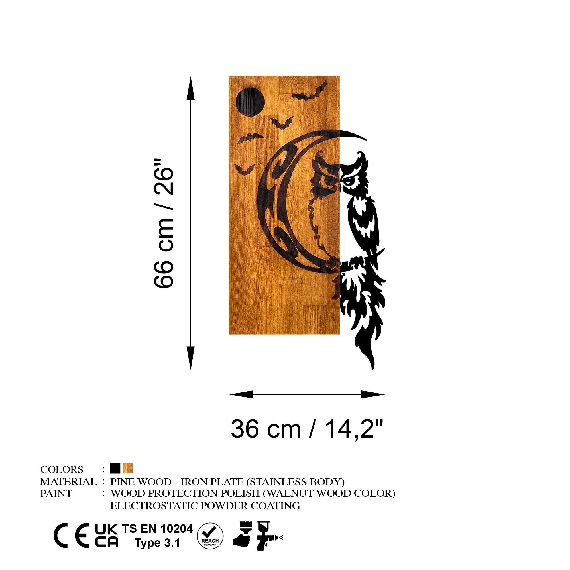 MA-435 Ahşap Metal Duvar Tablosu | ByLamp