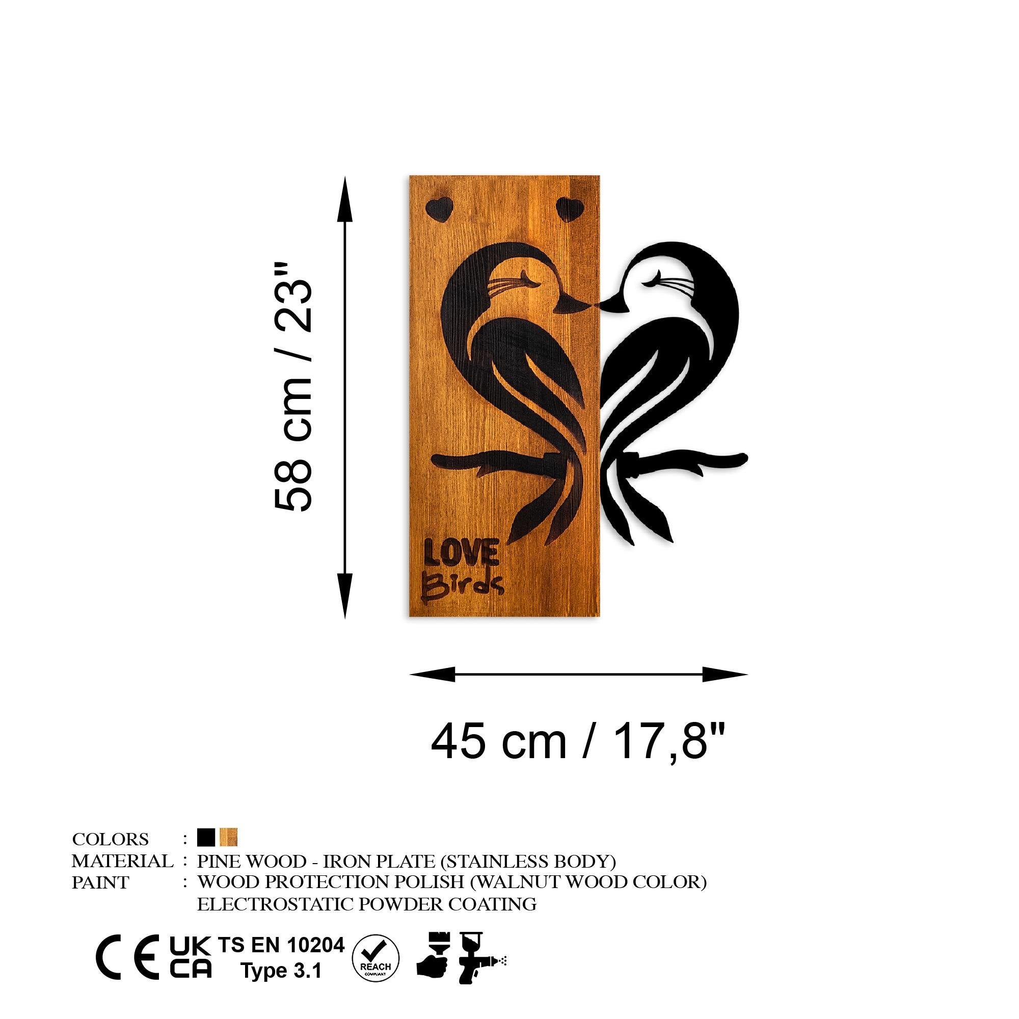 MA-439 Ahşap Metal Duvar Tablosu | ByLamp