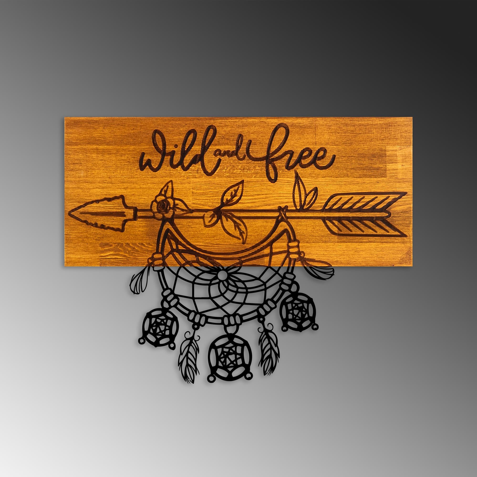 MA-441 Ahşap Metal Duvar Tablosu | ByLamp