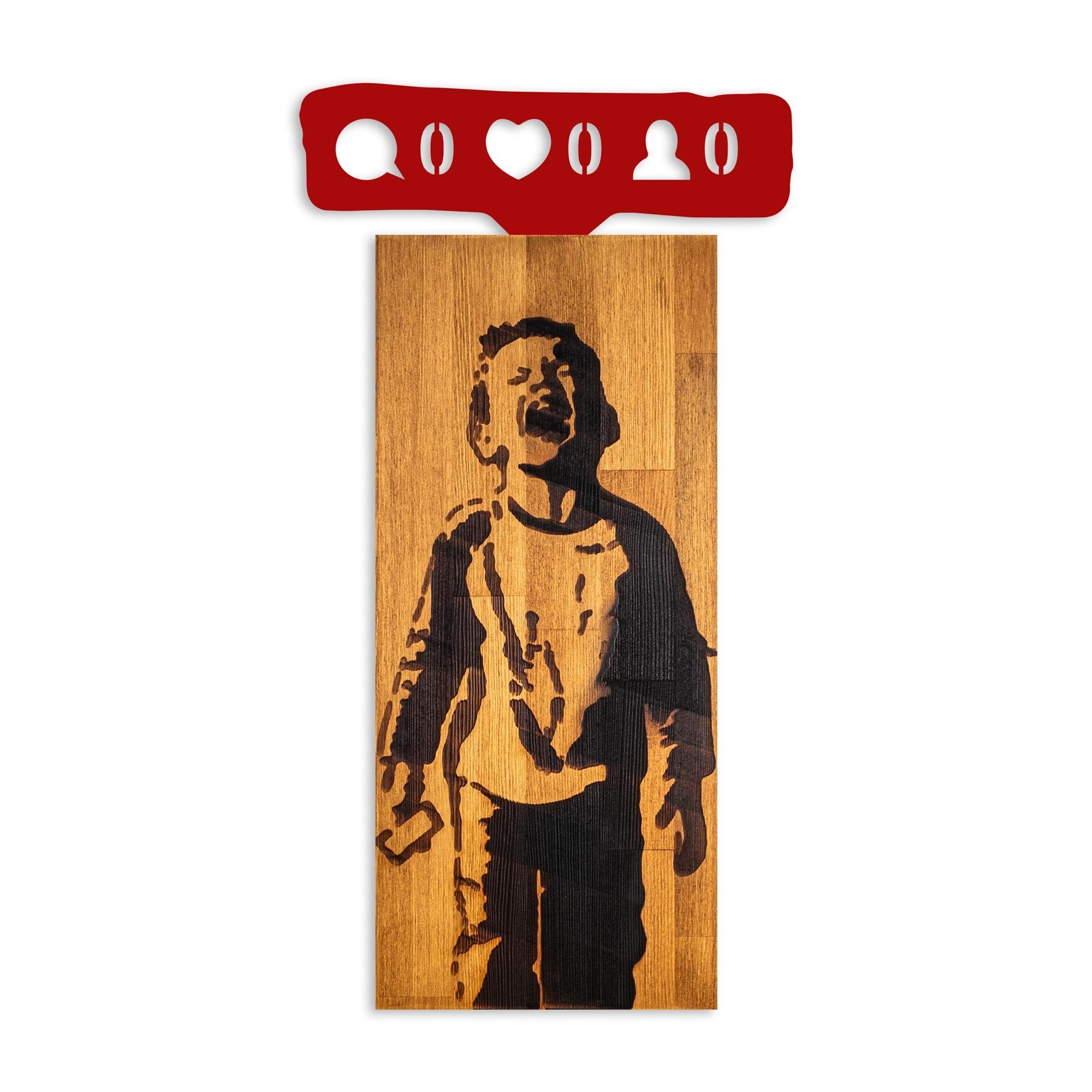 MA-444 Ahşap Metal Duvar Tablosu | ByLamp