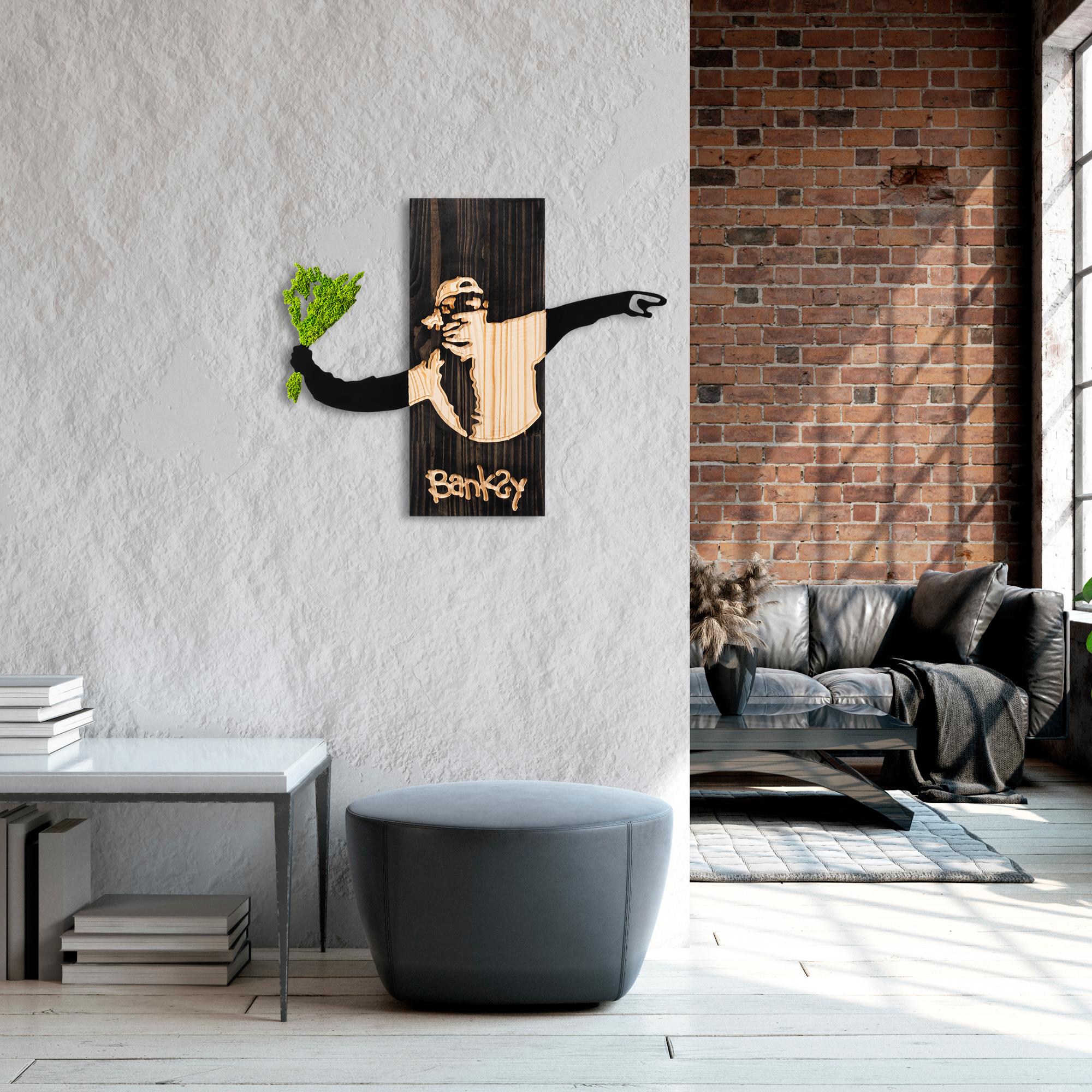 MA-445-A Dekoratif Yosun Duvar Tablosu | ByLamp