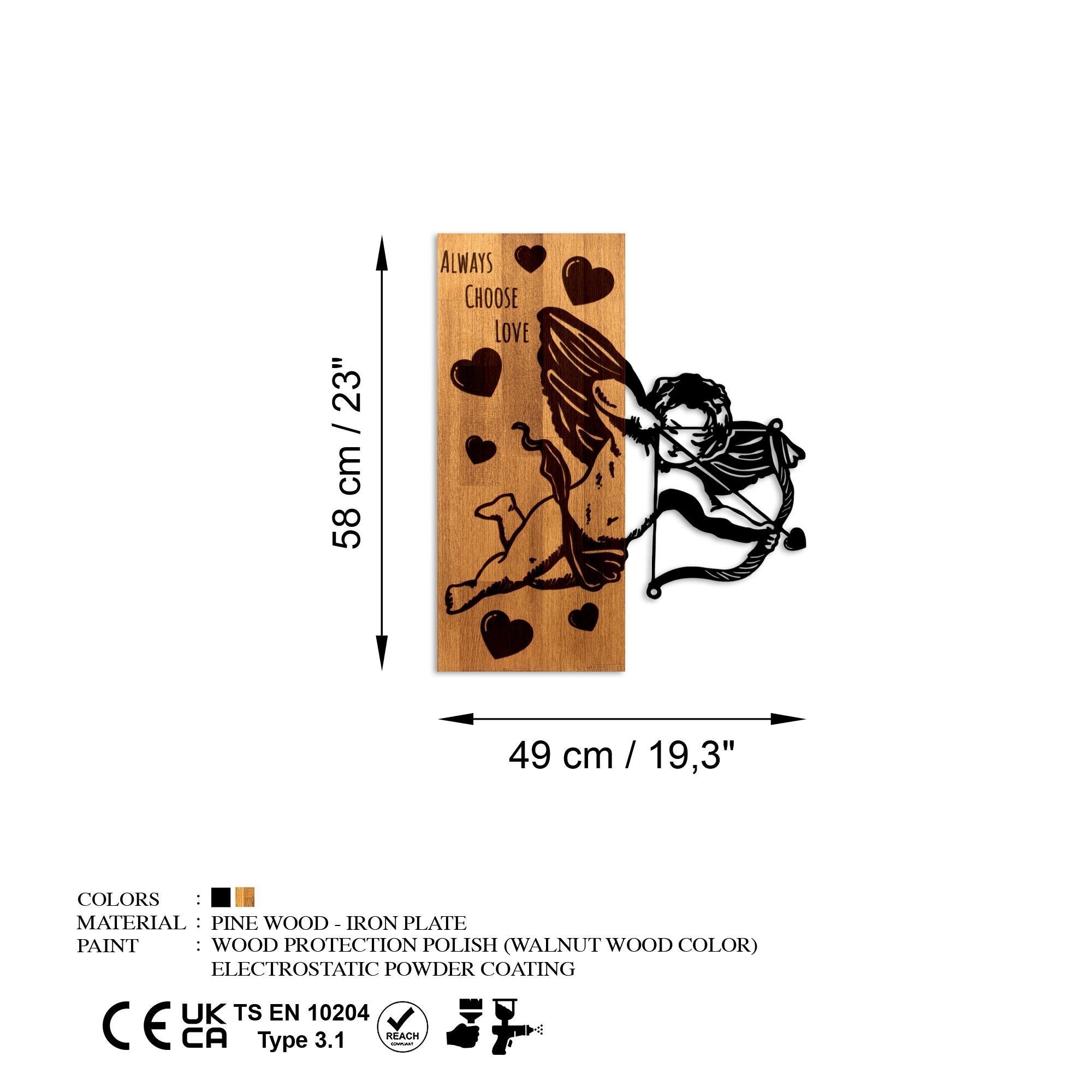 MA-454 Ahşap Metal Duvar Tablosu | ByLamp