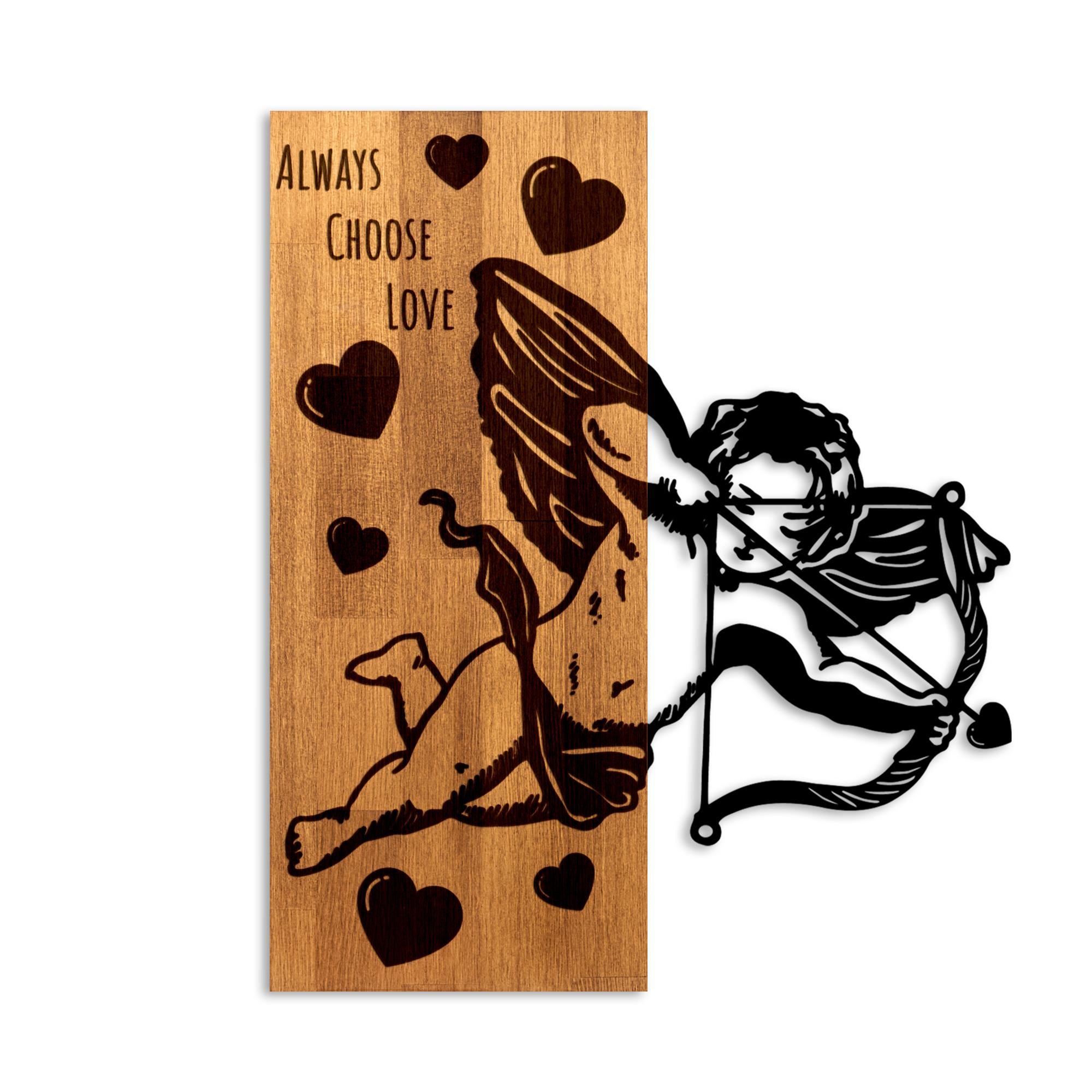 MA-454 Ahşap Metal Duvar Tablosu | ByLamp