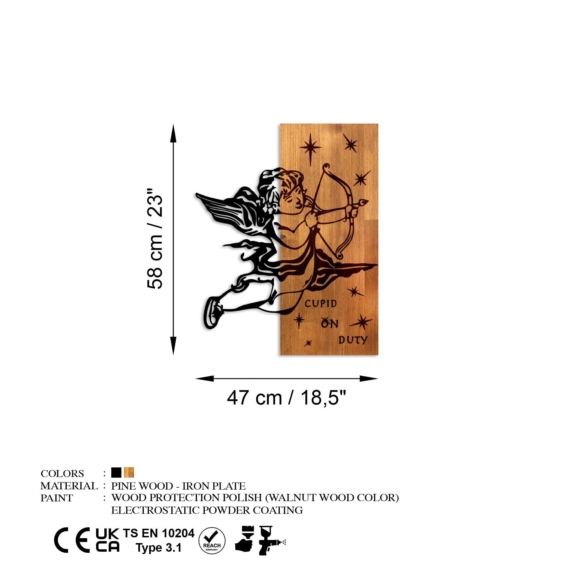 MA-456 Ahşap Metal Duvar Tablosu | ByLamp