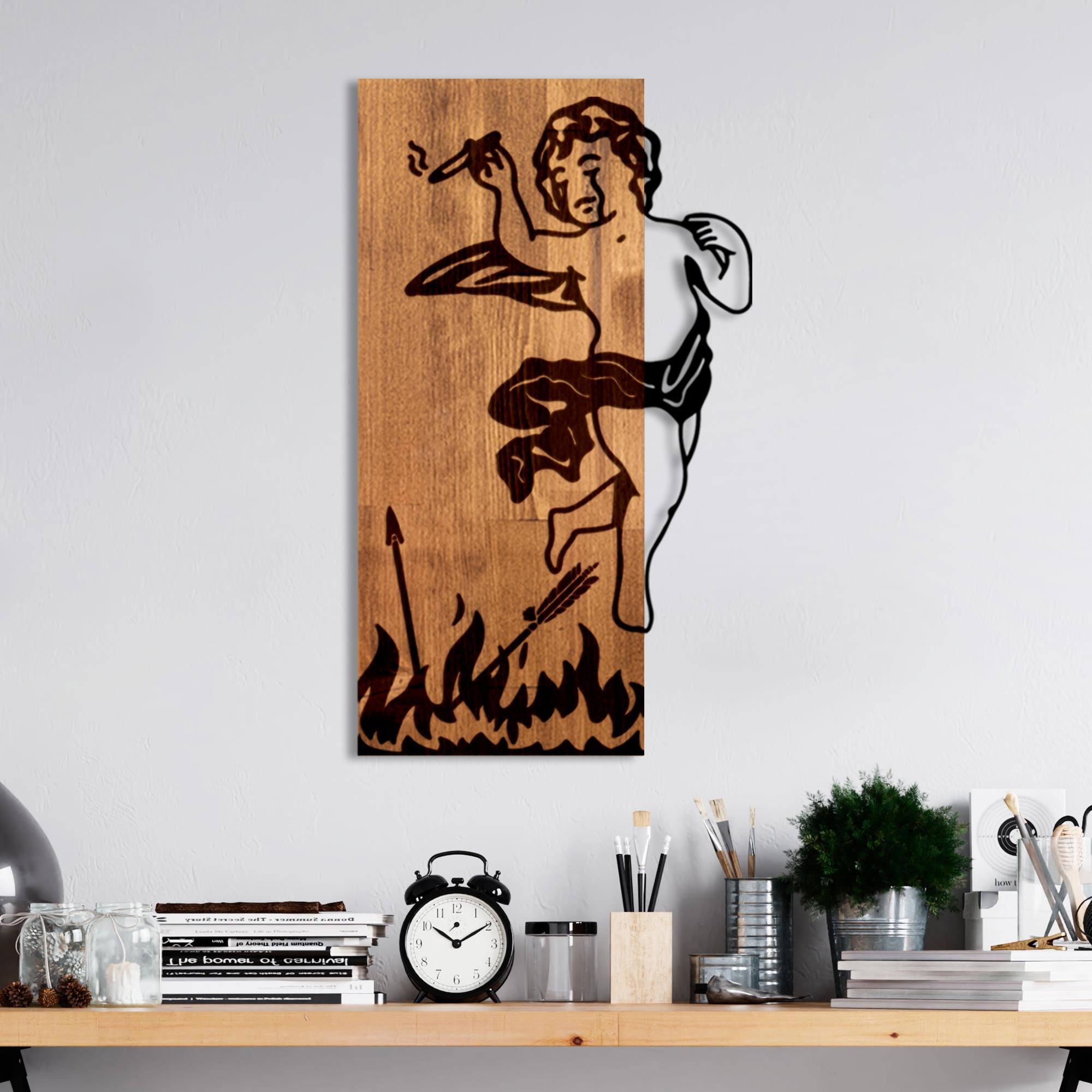 MA-457 Ahşap Metal Duvar Tablosu | ByLamp