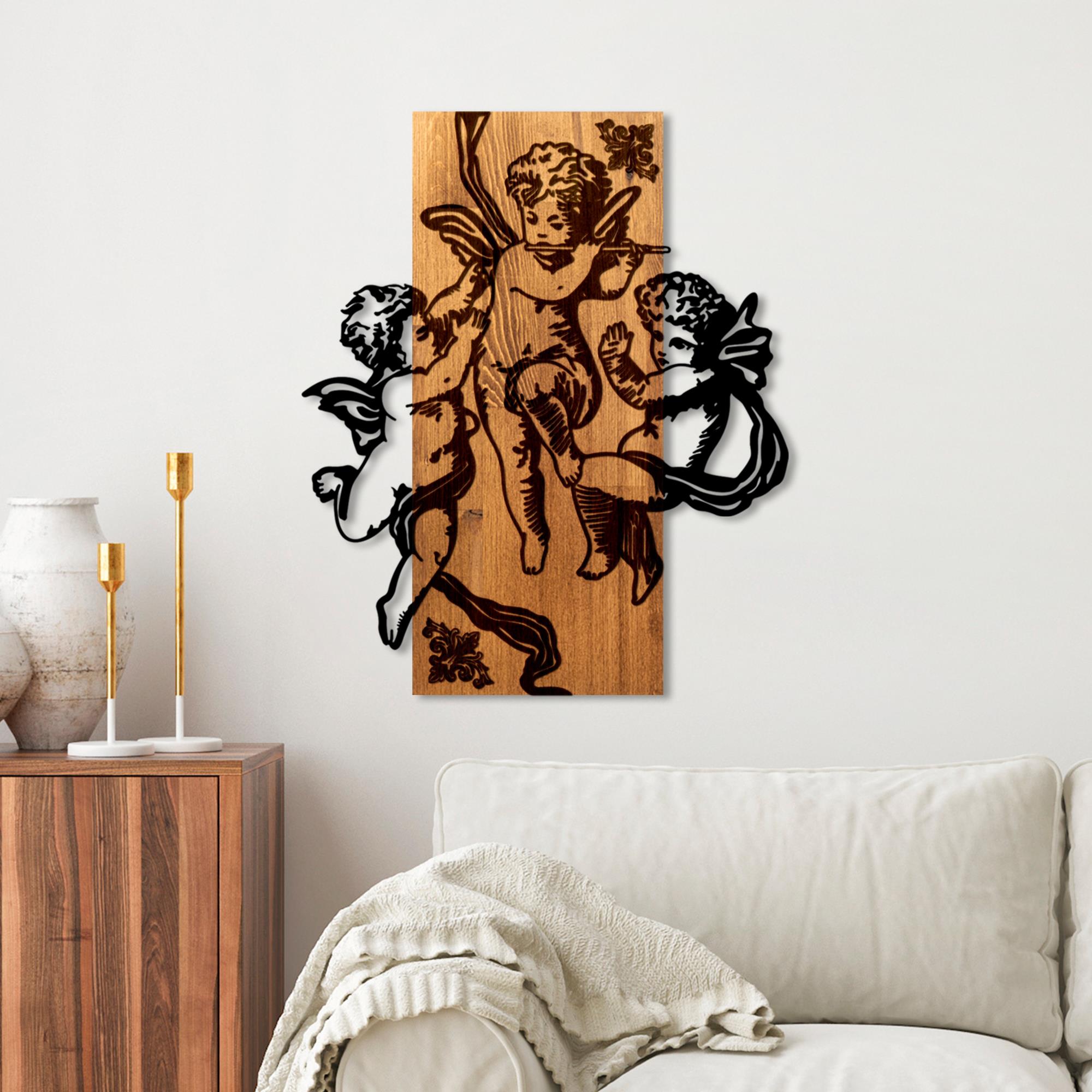 MA-458 Ahşap Metal Duvar Tablosu | ByLamp