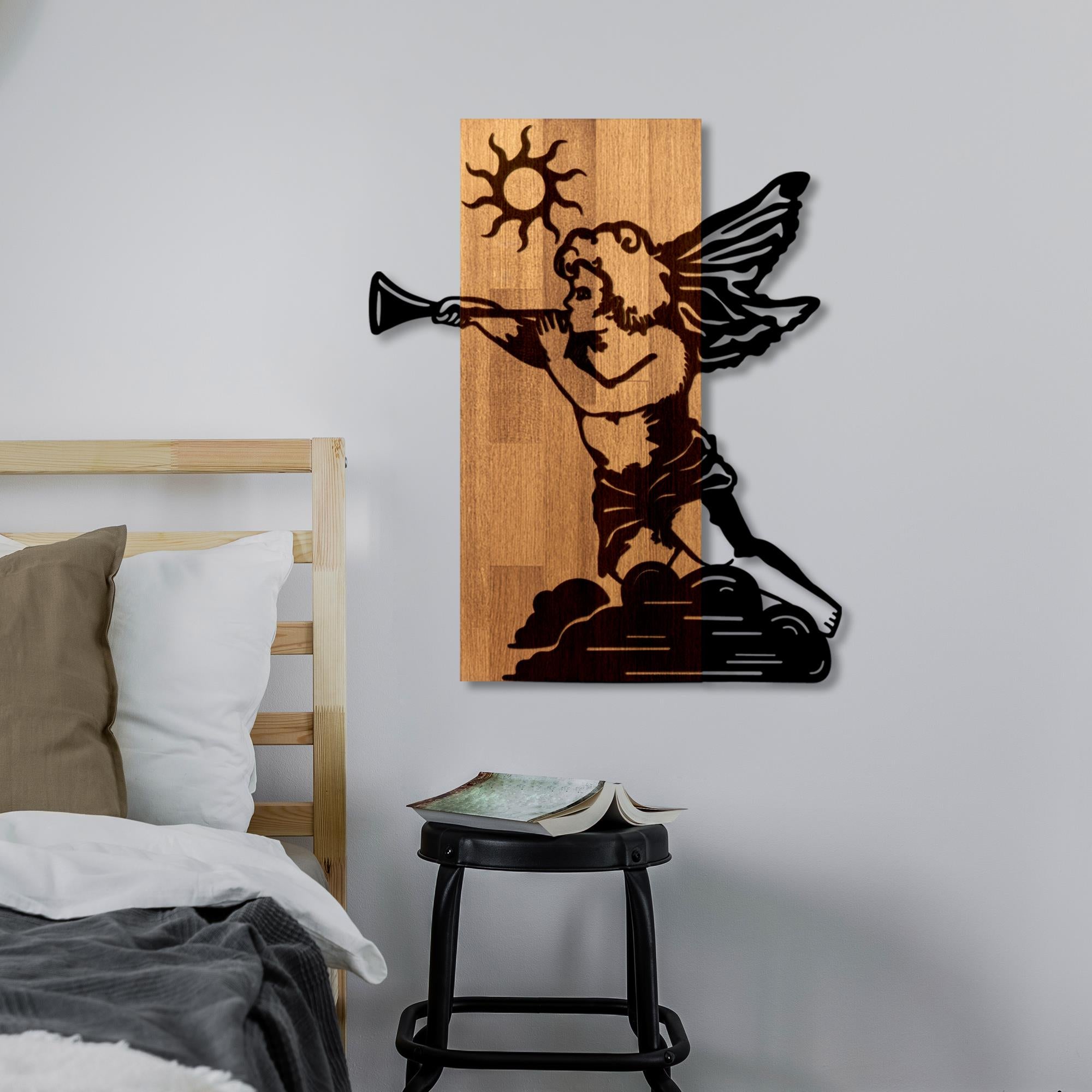 MA-459 Ahşap Metal Duvar Tablosu | ByLamp