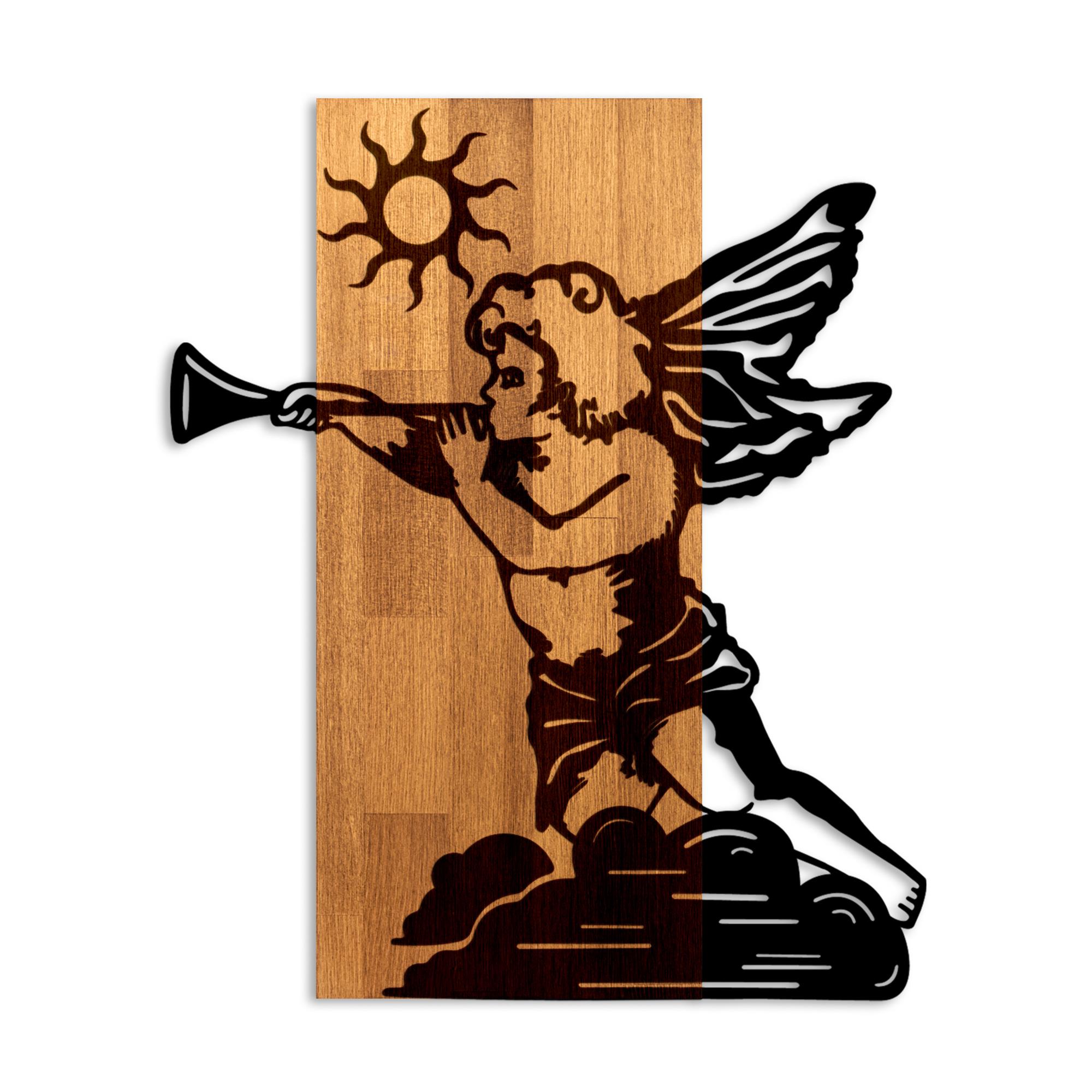 MA-459 Ahşap Metal Duvar Tablosu | ByLamp