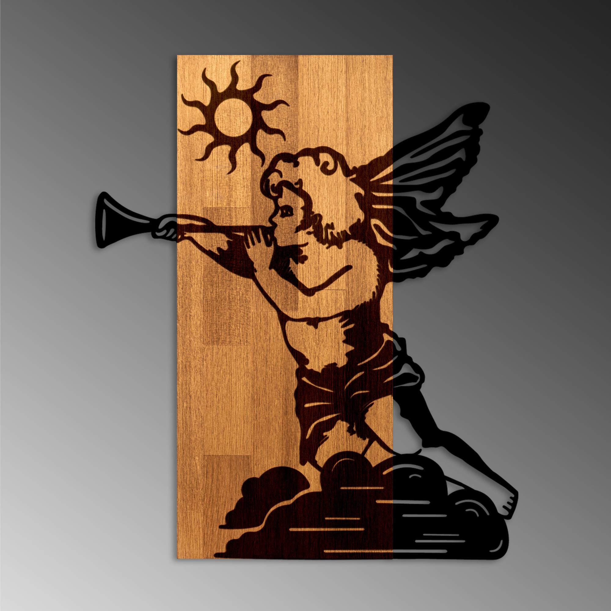 MA-459 Ahşap Metal Duvar Tablosu | ByLamp