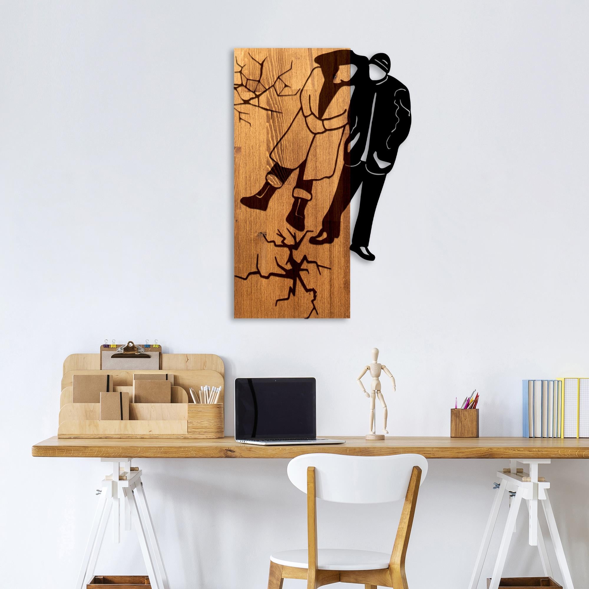 MA-465 Ahşap Metal Duvar Tablosu | ByLamp