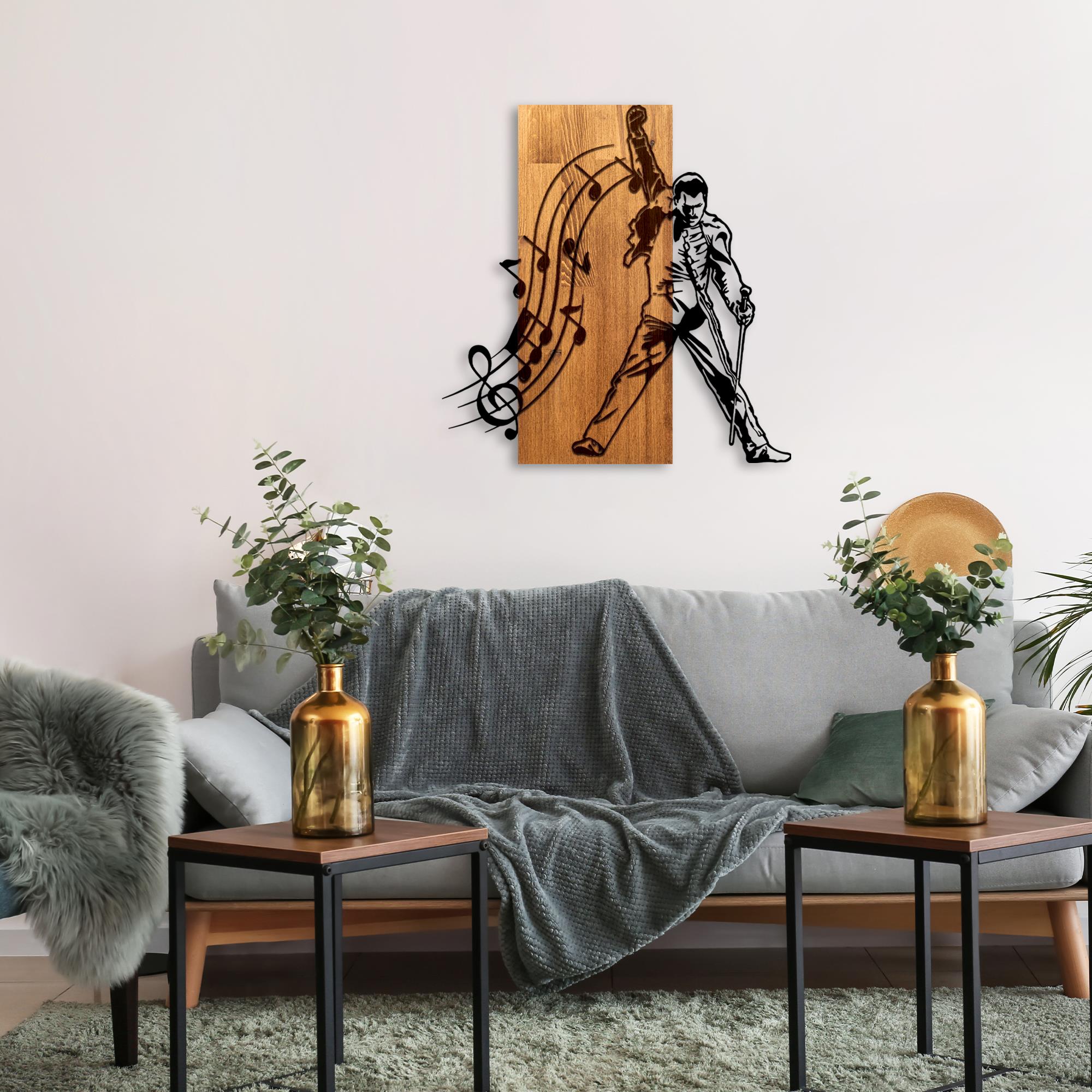 MA-468 Ahşap Metal Duvar Tablosu | ByLamp