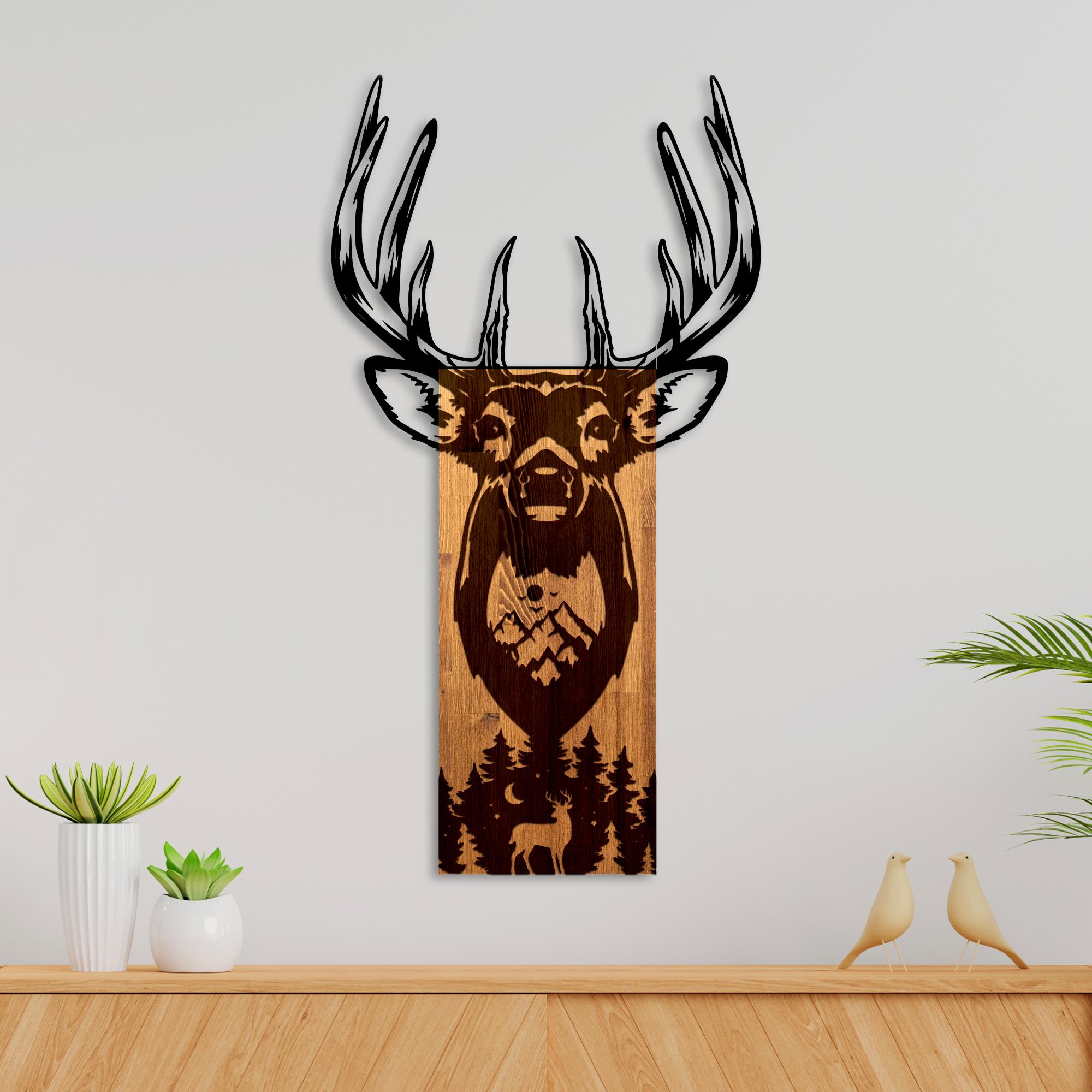 MA-470 Ahşap Metal Duvar Tablosu | ByLamp