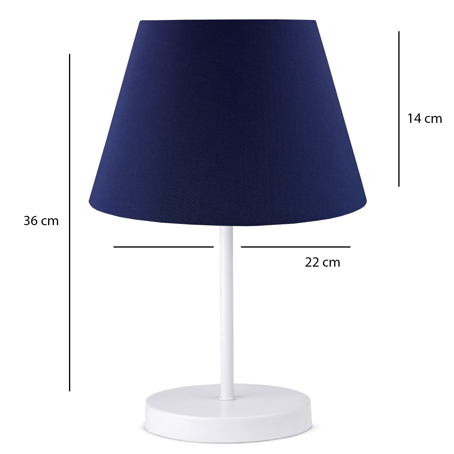 Marine Series Navy Blue Fabric Lampshade | ByLamp