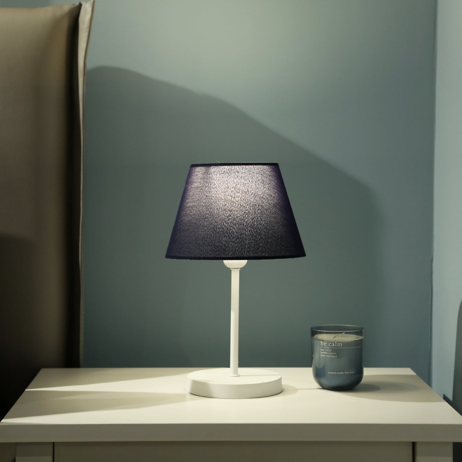 Marine Series Navy Blue Fabric Lampshade | ByLamp