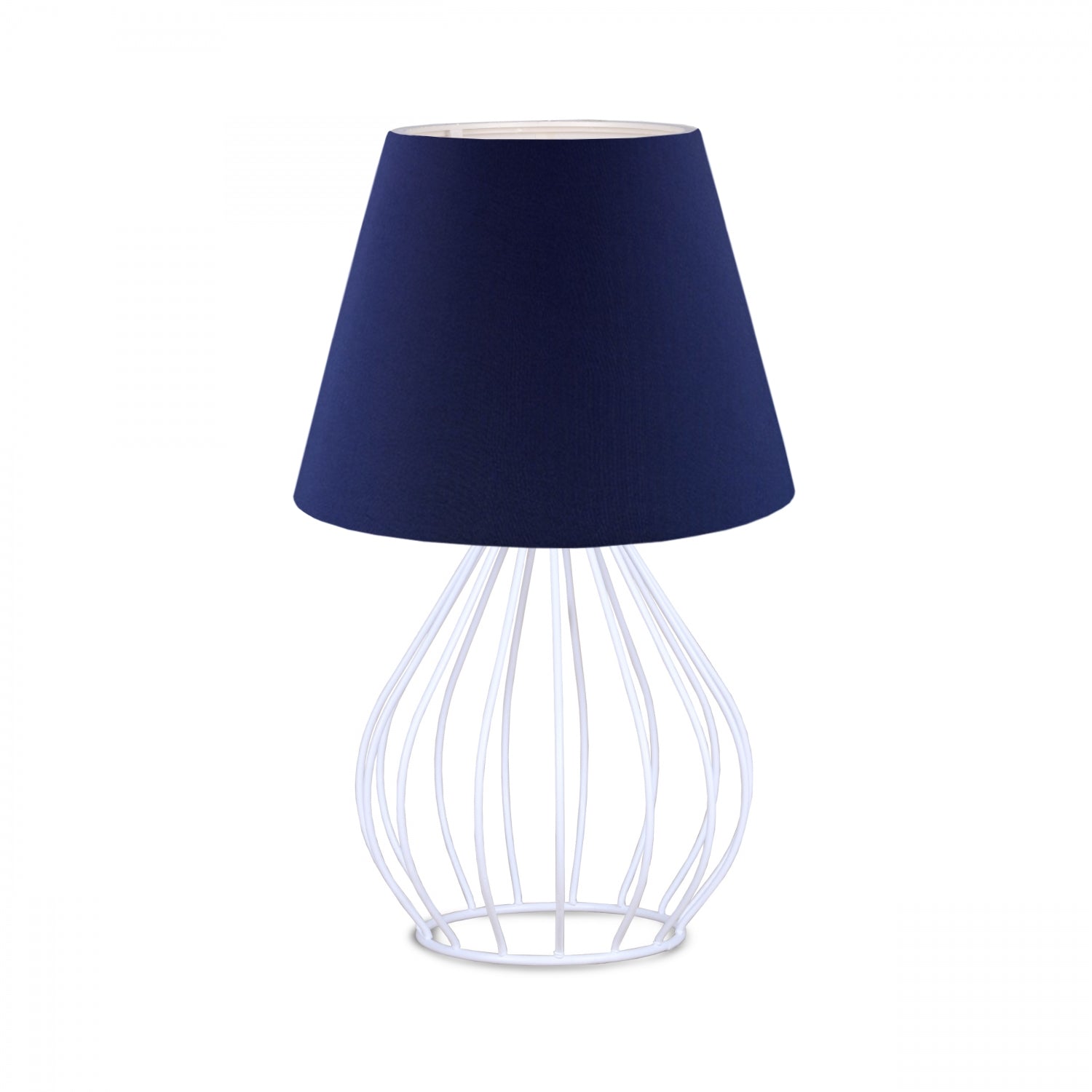 Marine Series Navy Blue Fabric Metal Wire Lampshade | ByLamp