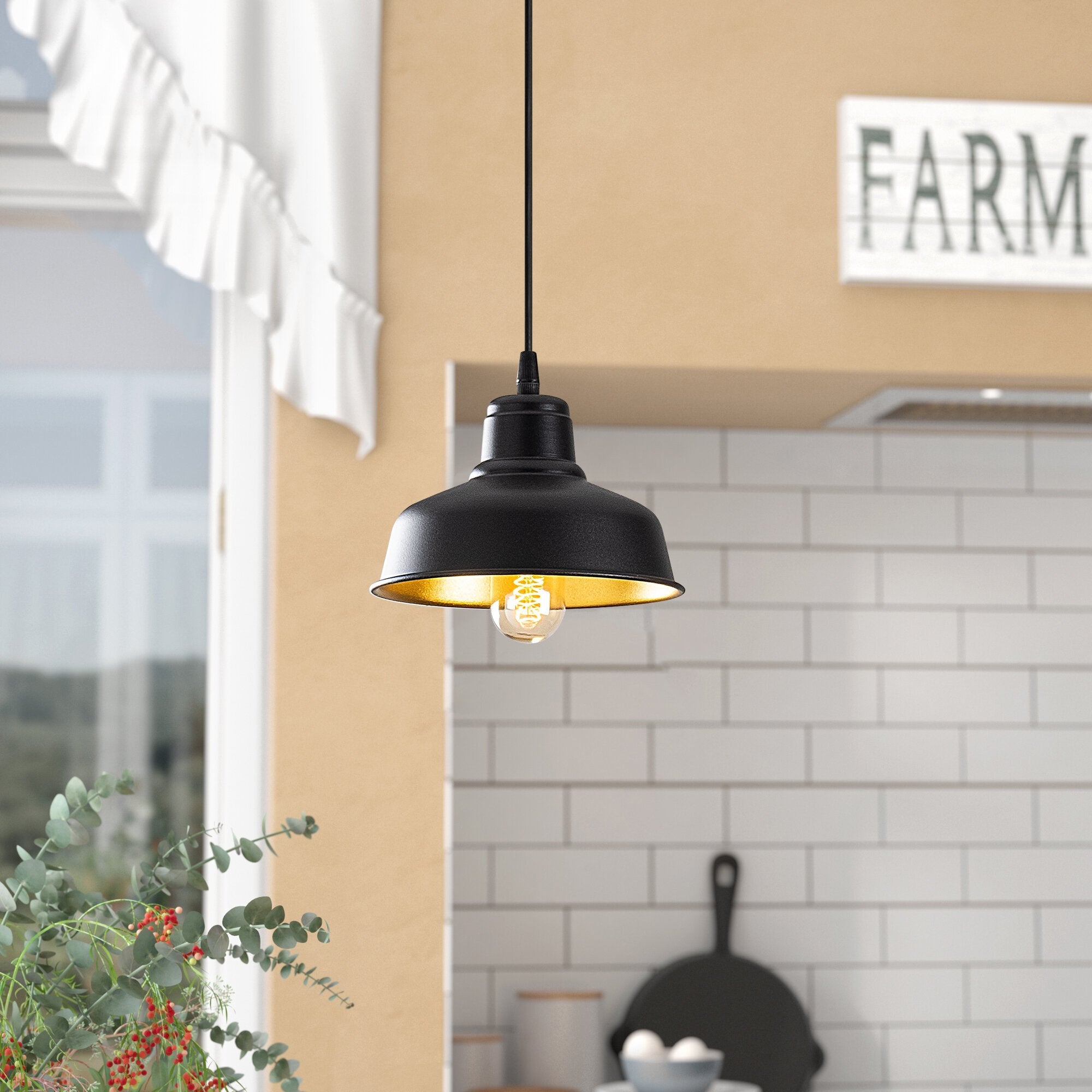 Memati 181 Black 1 Sıvama Sarkıt Aydınlatma | ByLamp