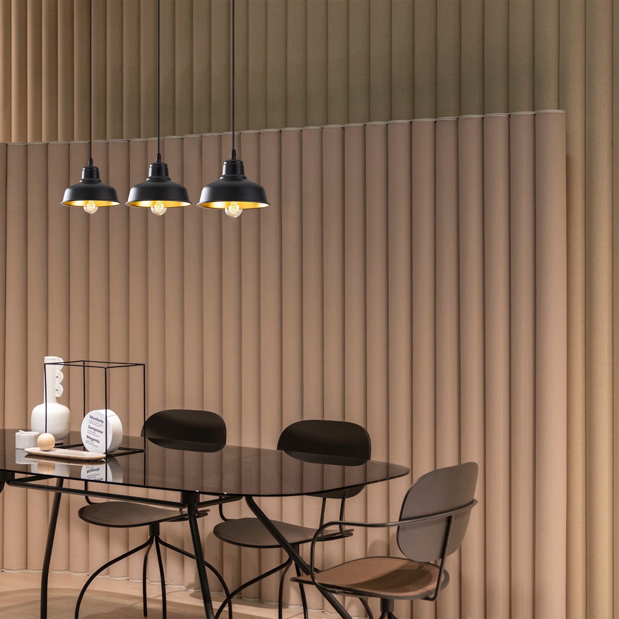 Memati 181 Black 2 Sıvama Sarkıt Aydınlatma | ByLamp