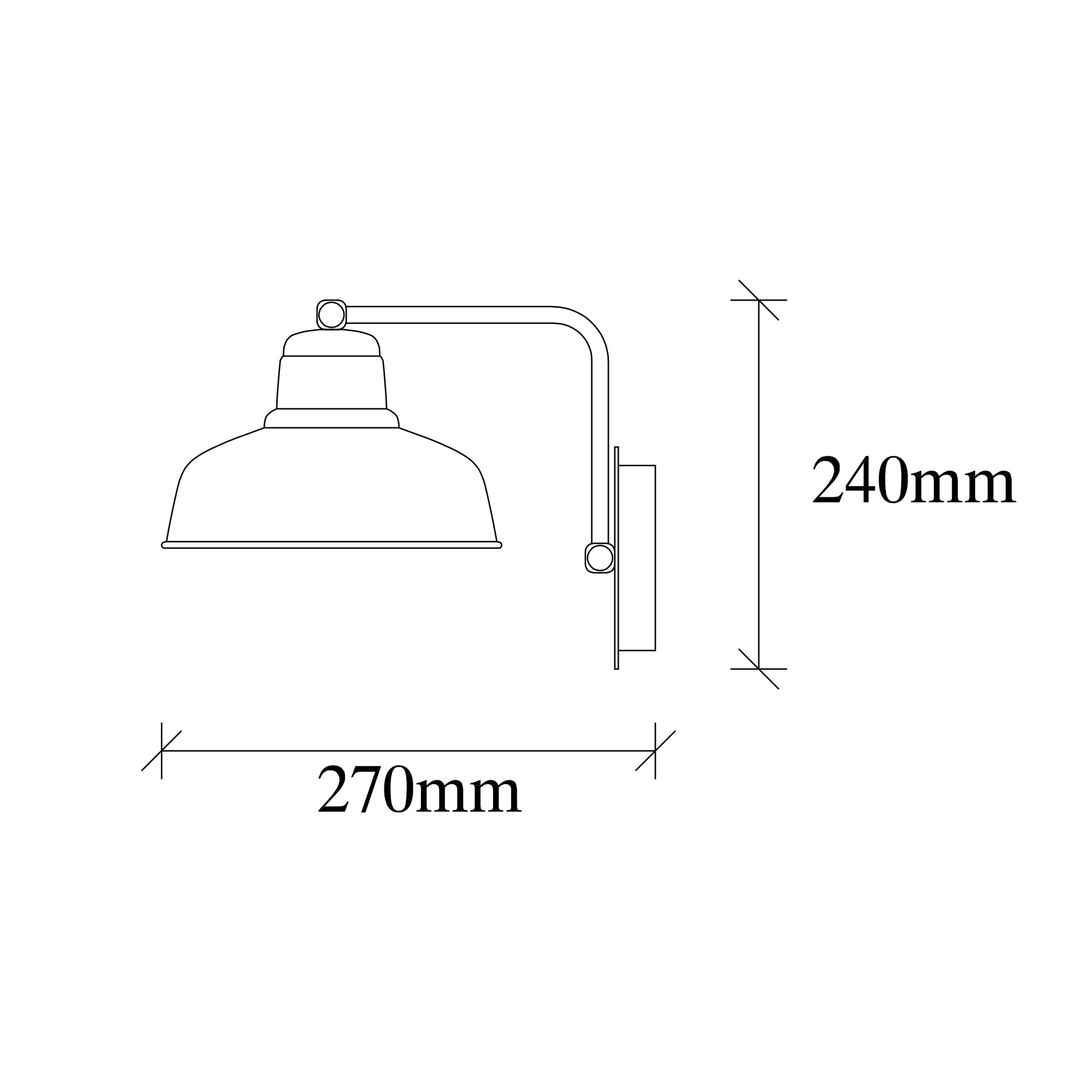 Mematı 181 Black Sıvama Aplik | ByLamp